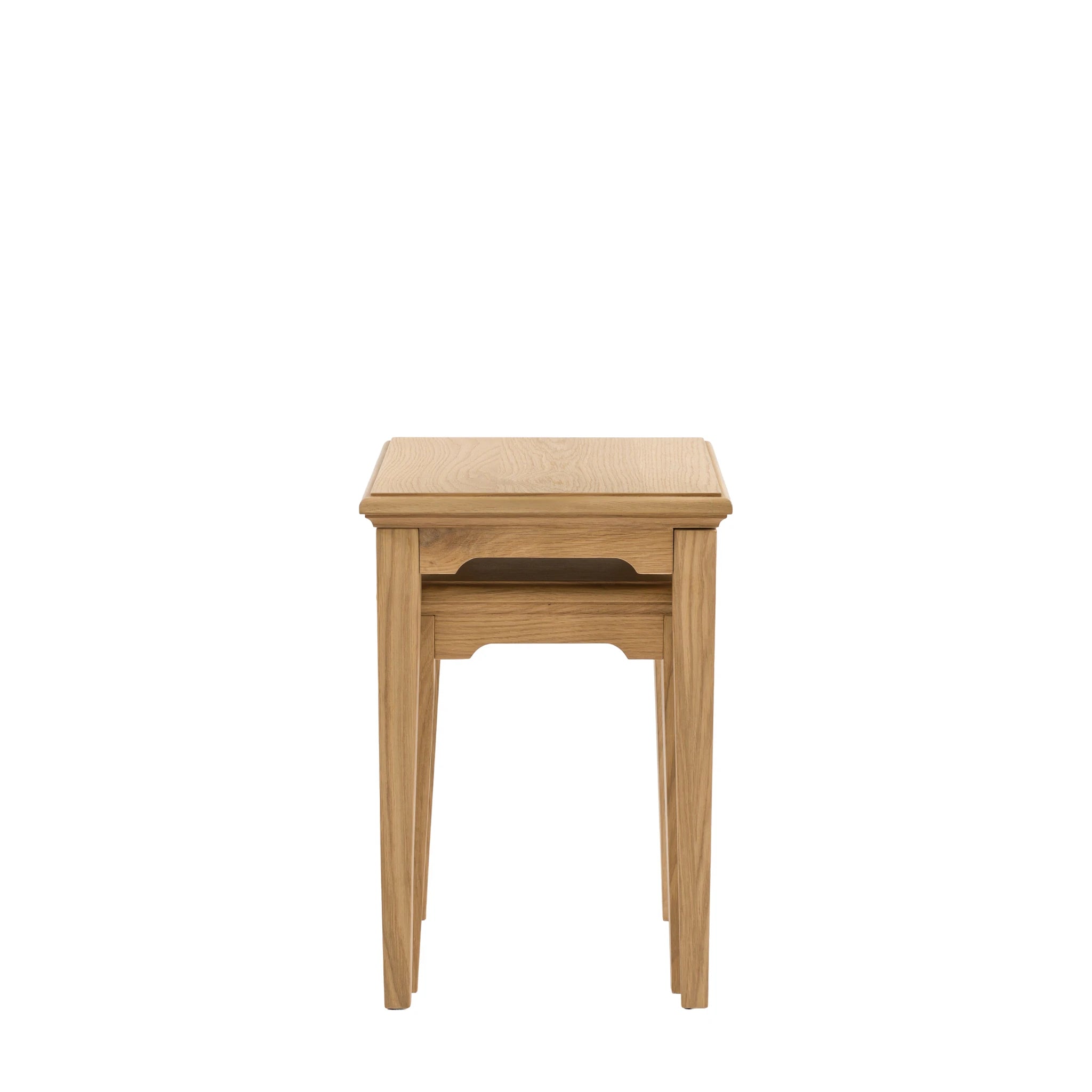 Set of 2 Westbridge Natural Oak Wood Nested Coffee Tables