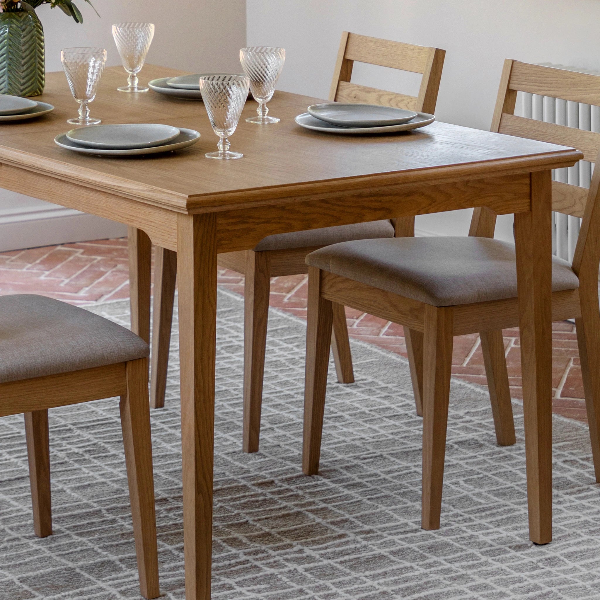 Westbridge Natural Wood Extending Dining Table 150-200cm