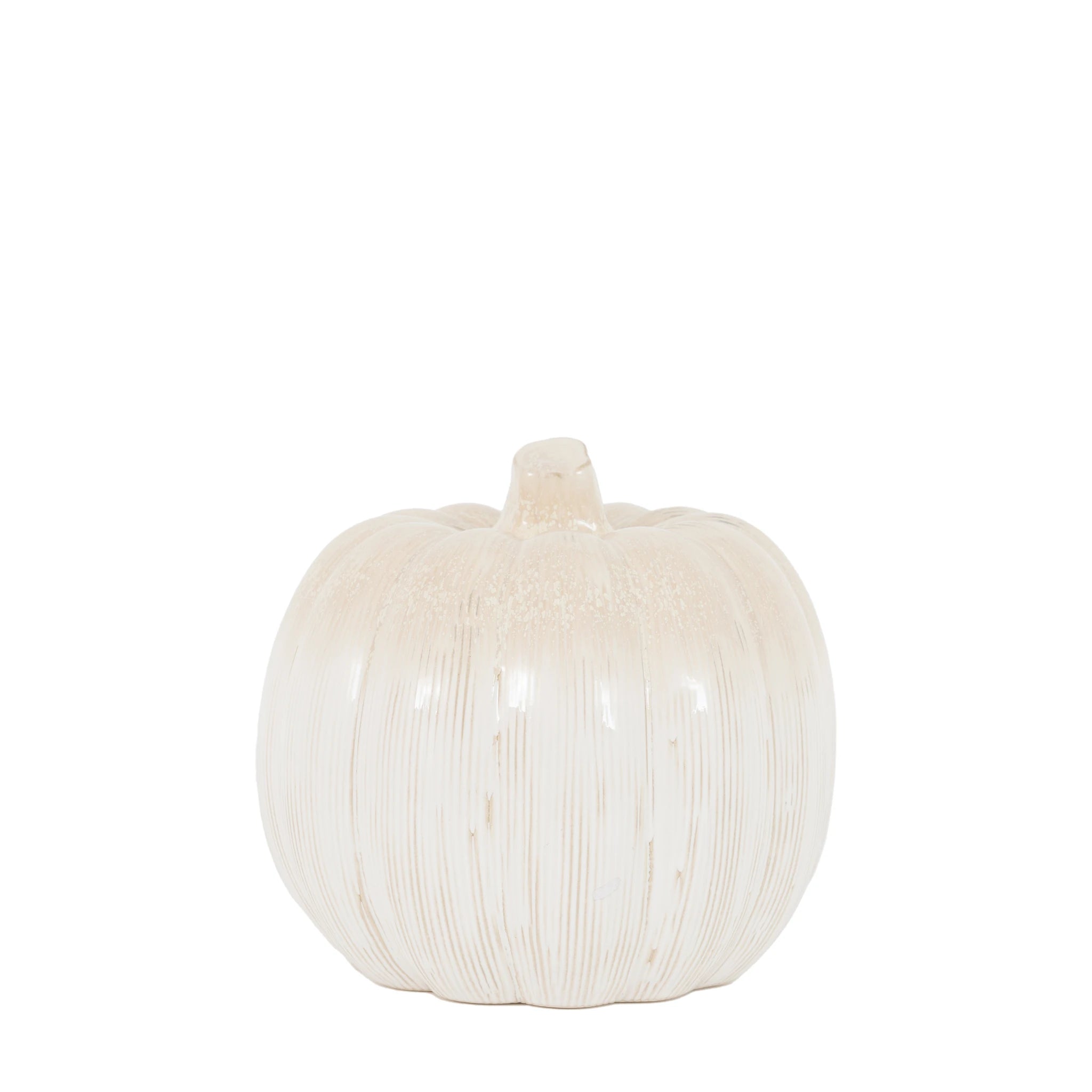 Terrene Natural Ceramic Pumpkin Ornament