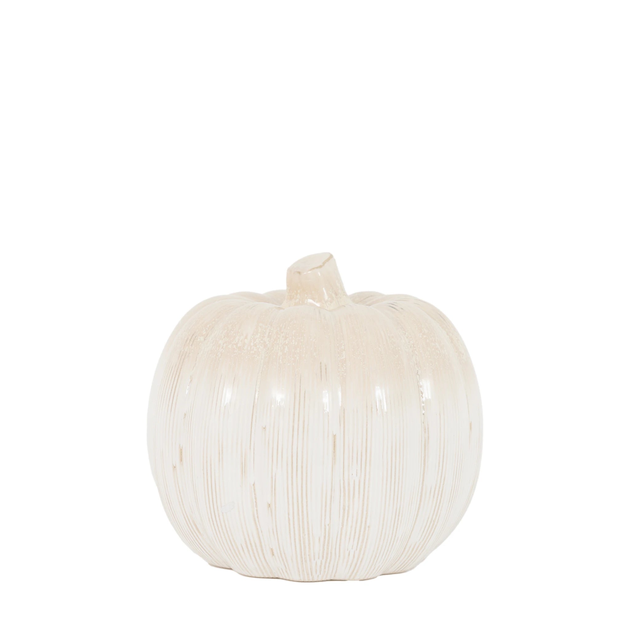 Terrene Natural Ceramic Pumpkin Ornament