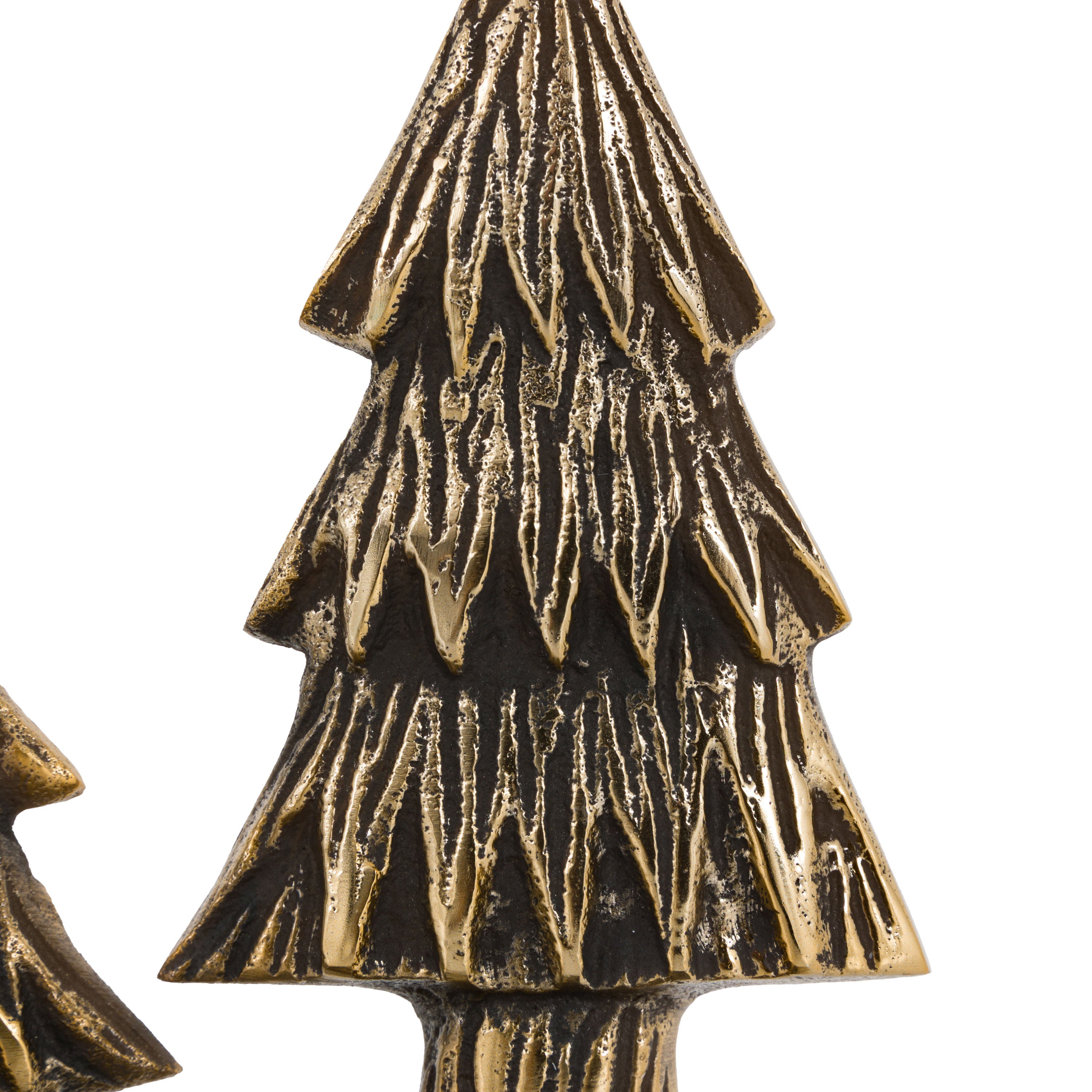 Xmas Tree Tealight Holder Gold
