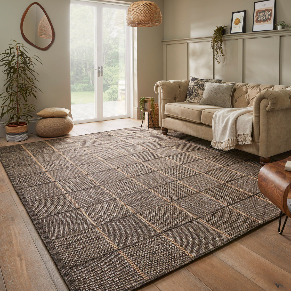 Concept Looms Sumac SUM104 Mocha Brown Large Rectangle Indoor/Outdoor Rug
