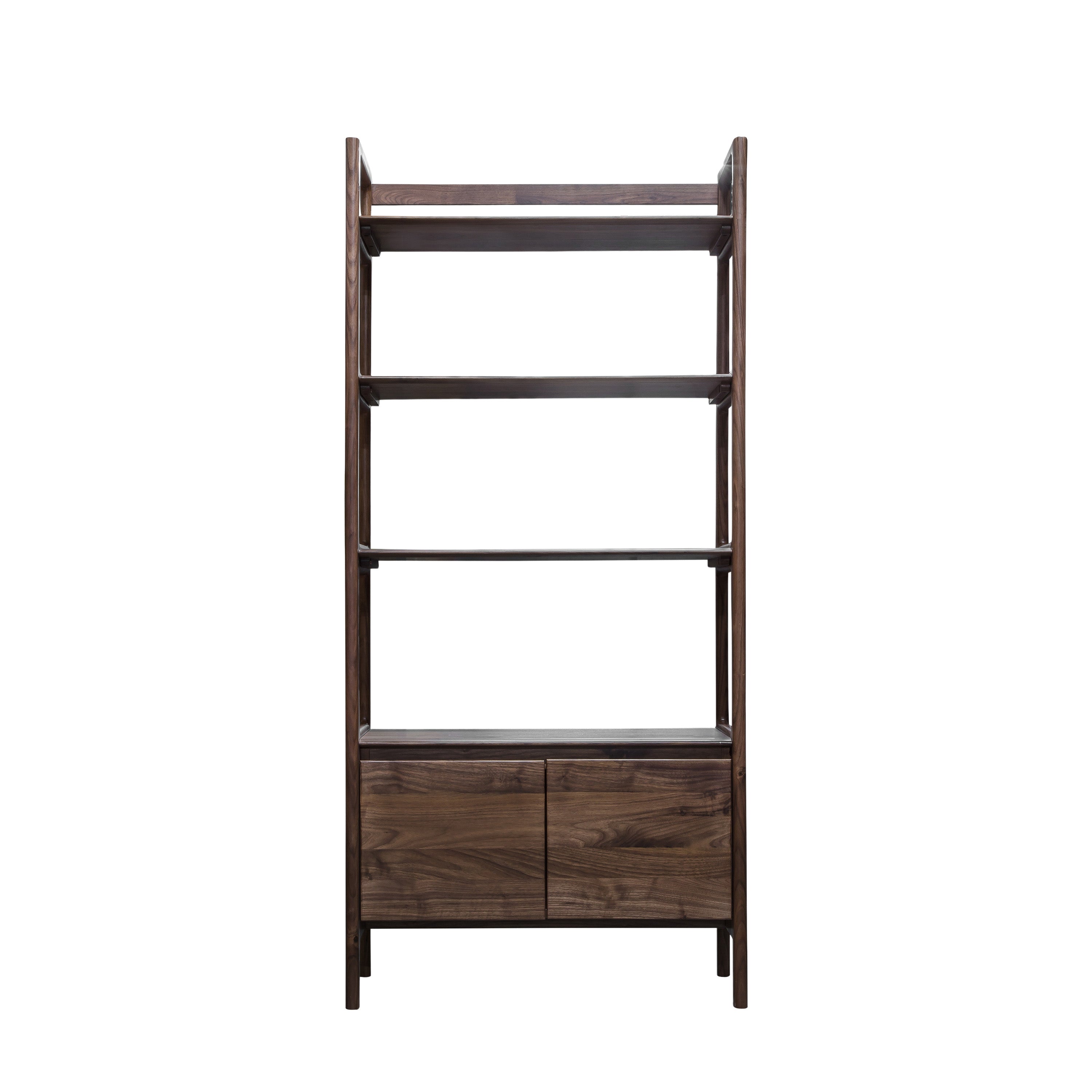 Royo Walnut Wood Open Display Unit