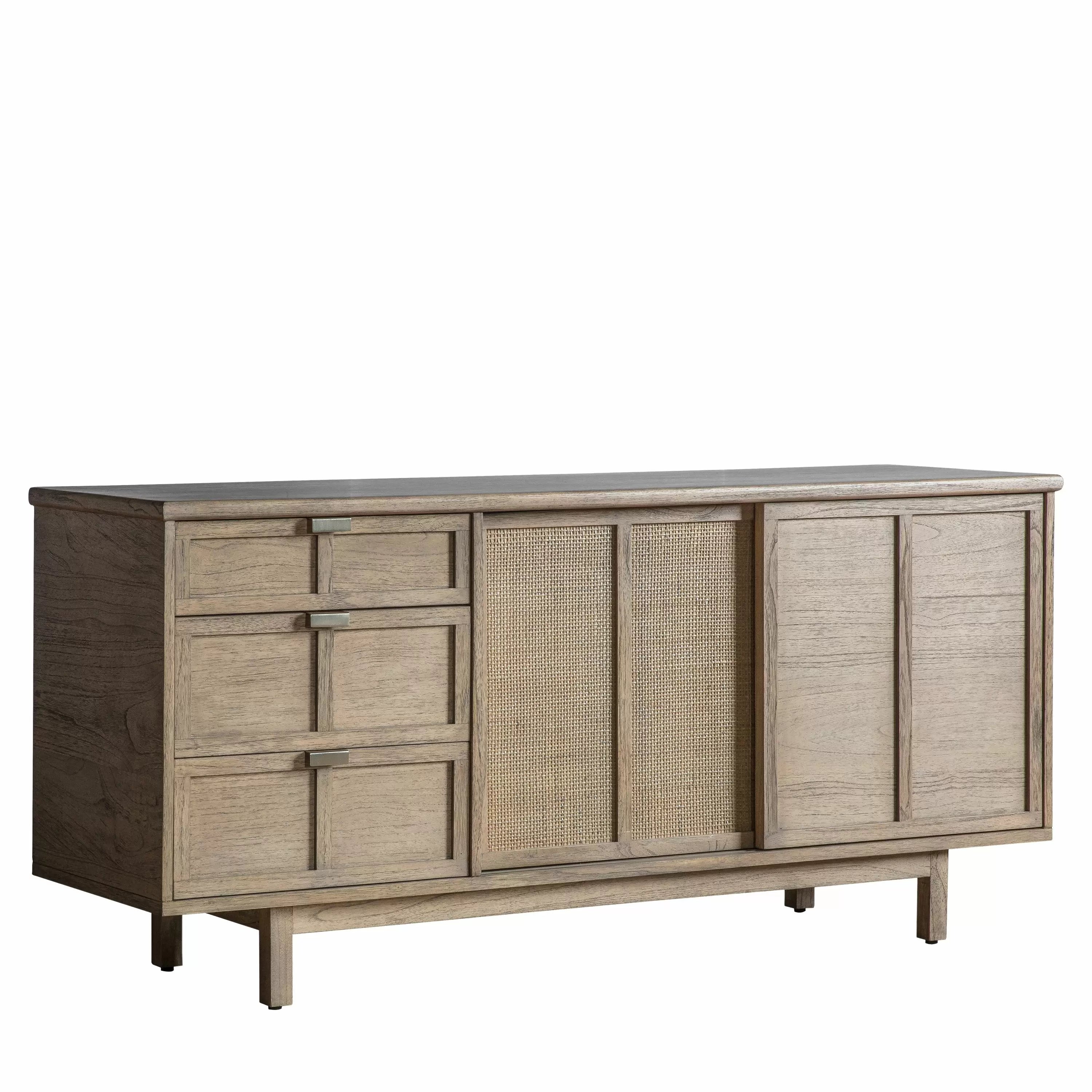 Muko Japandi Natural Ash Wood Sideboard