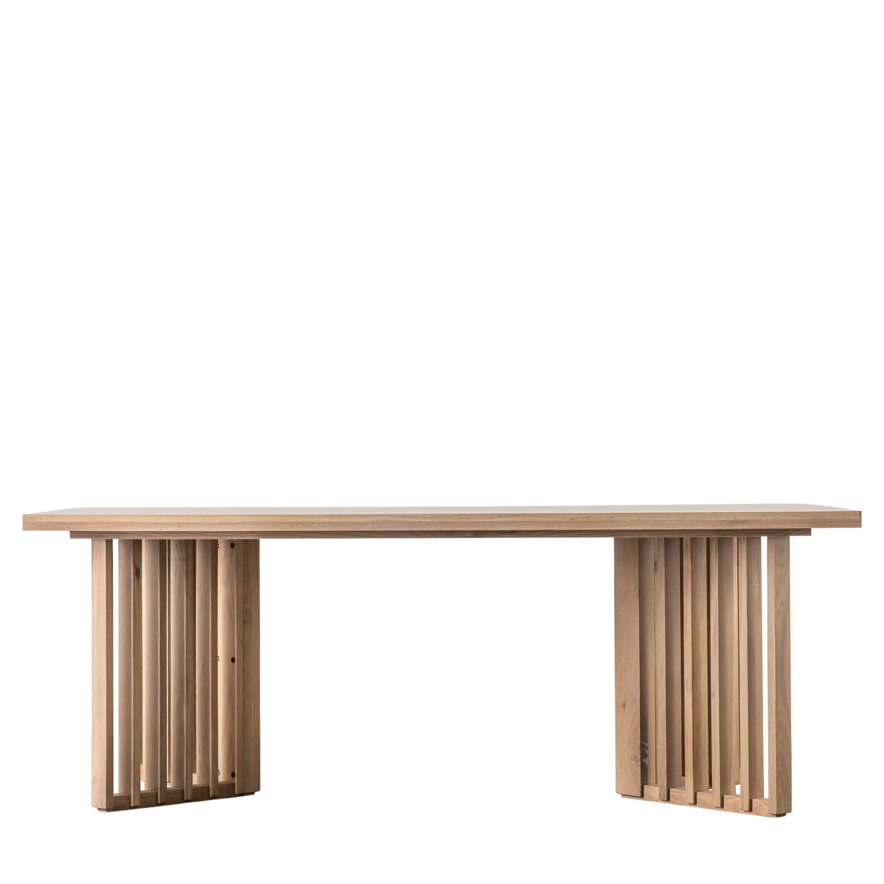 Omoto Japandi Natural Oak Wood Dining Table Large | 6 Seater