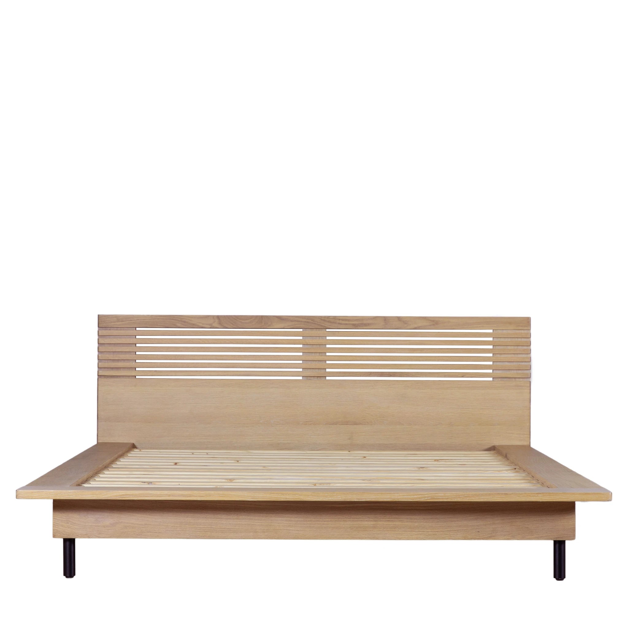 Omoto Oak Wood King Size Bed