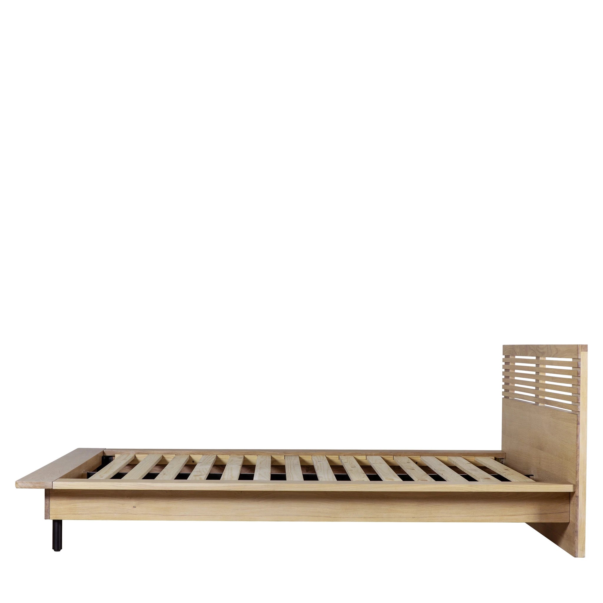 Omoto Oak Wood King Size Bed