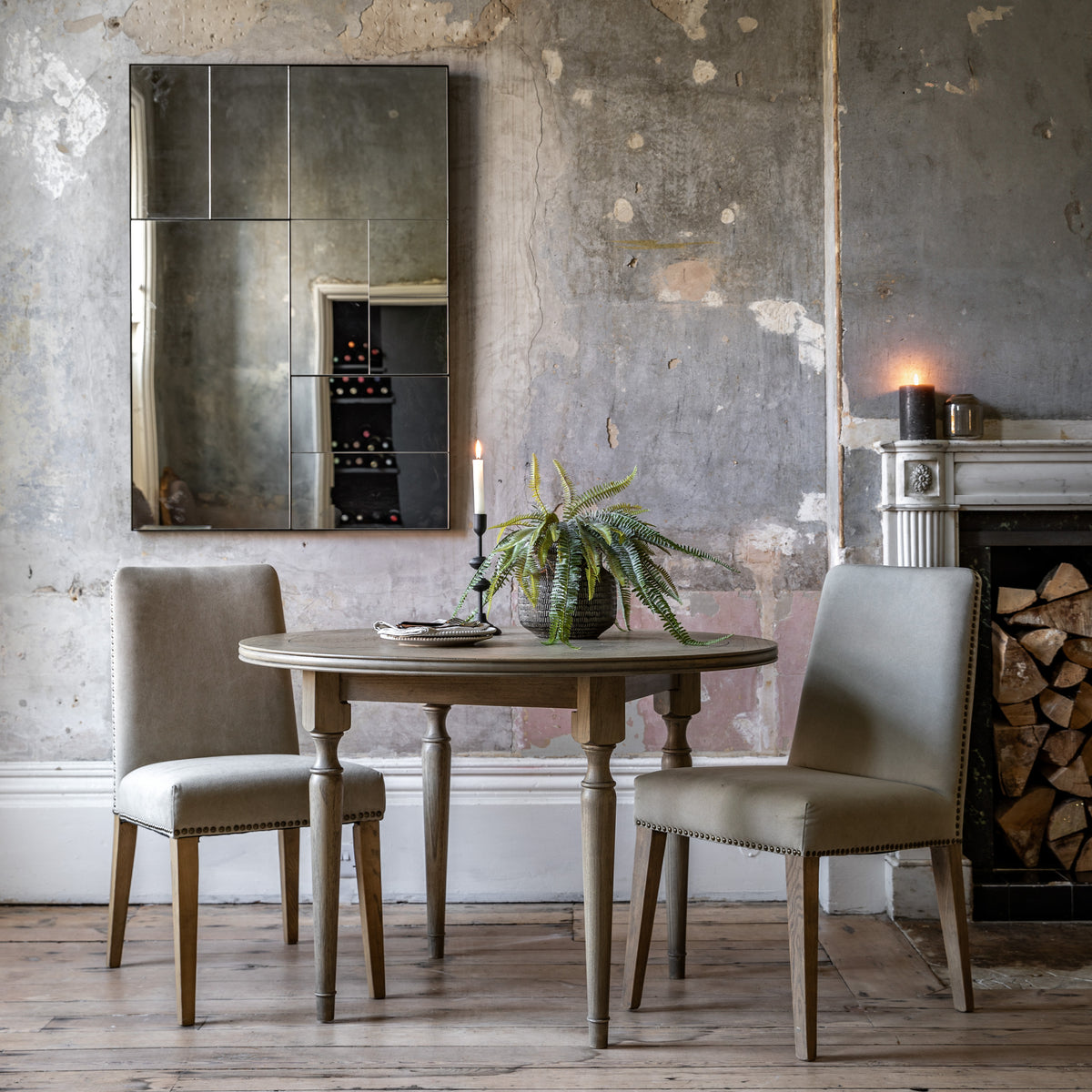 Tobago Ash Wood Round Dining Table