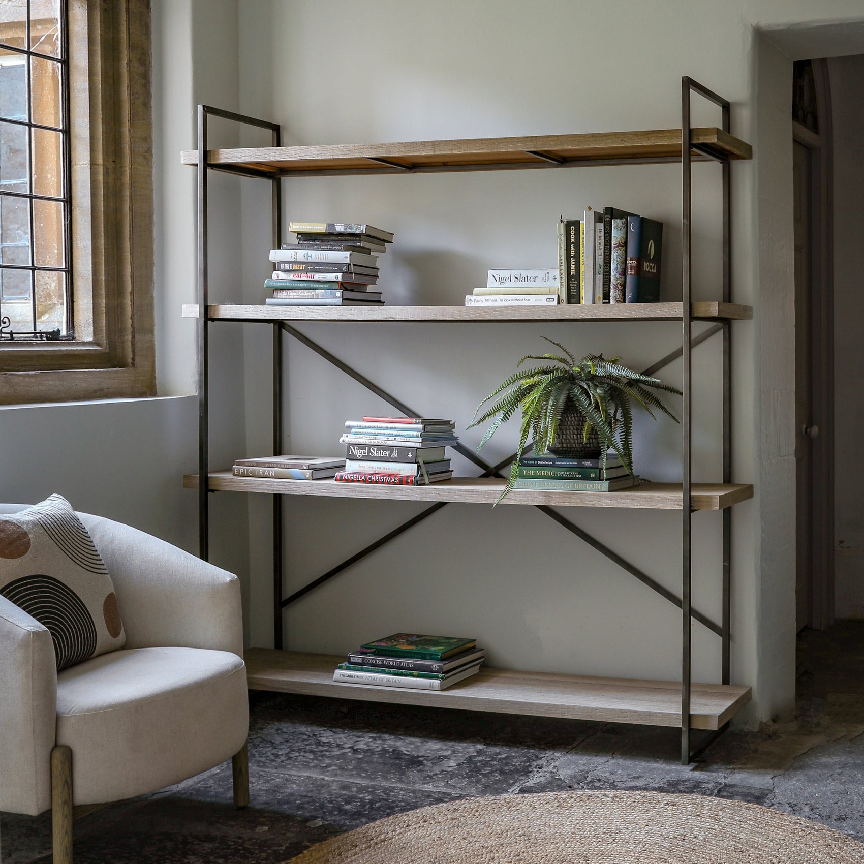 Jins Natural Wood Display Unit