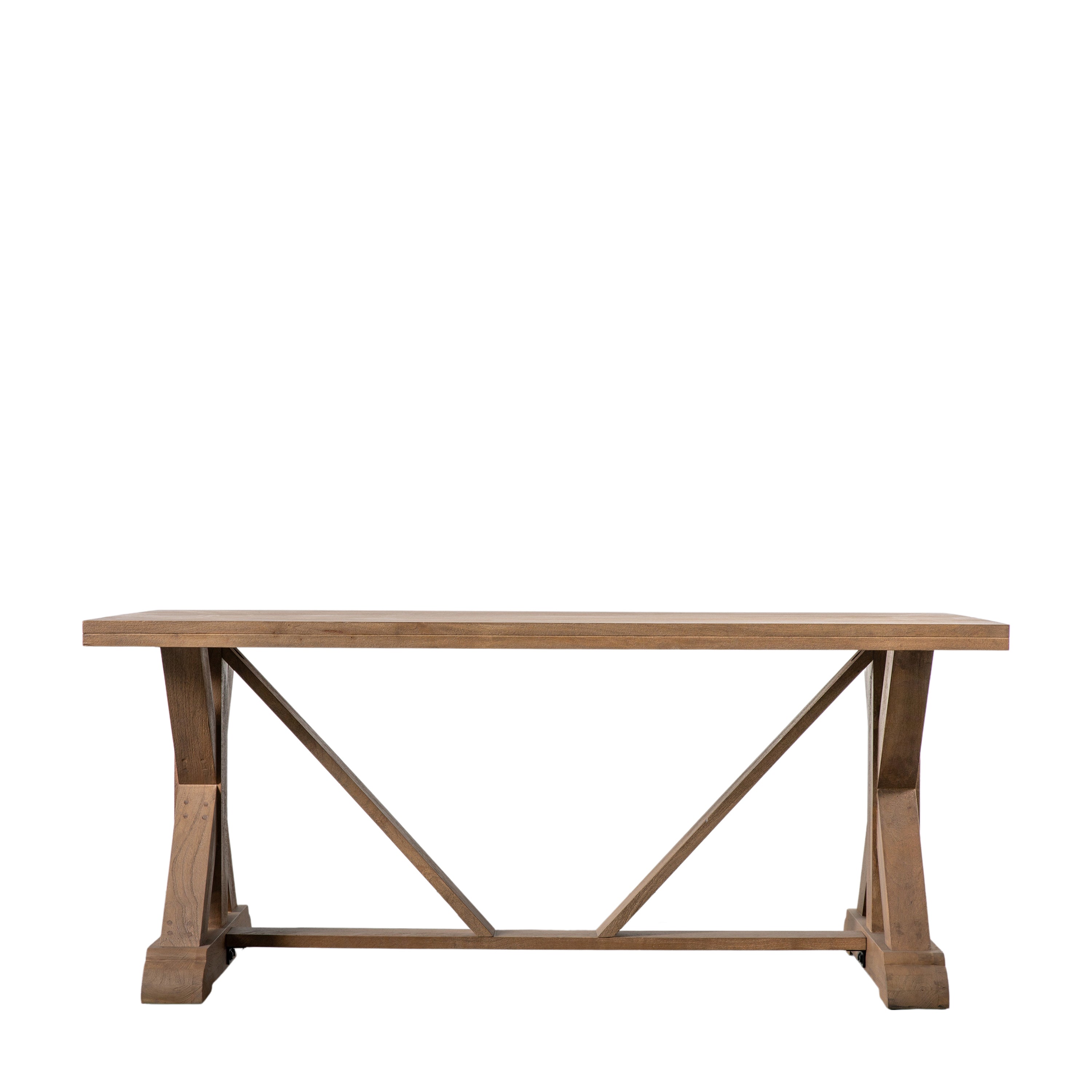 Ashbrook Carved Solid Mango Wood Rectangle Dining Table | 6-8 Seater