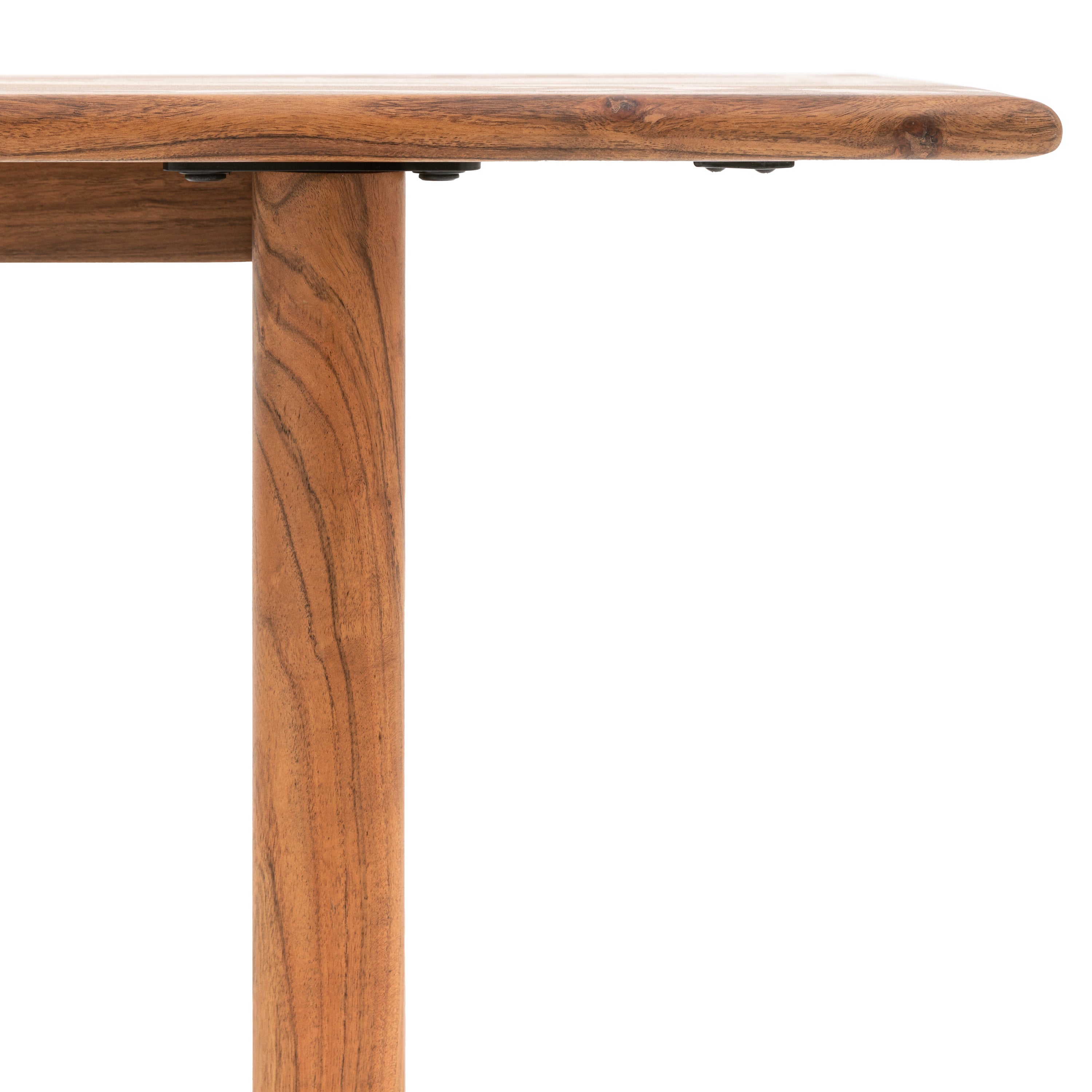 Marta Natural Carved Acacia Wood Dining Bench | Large