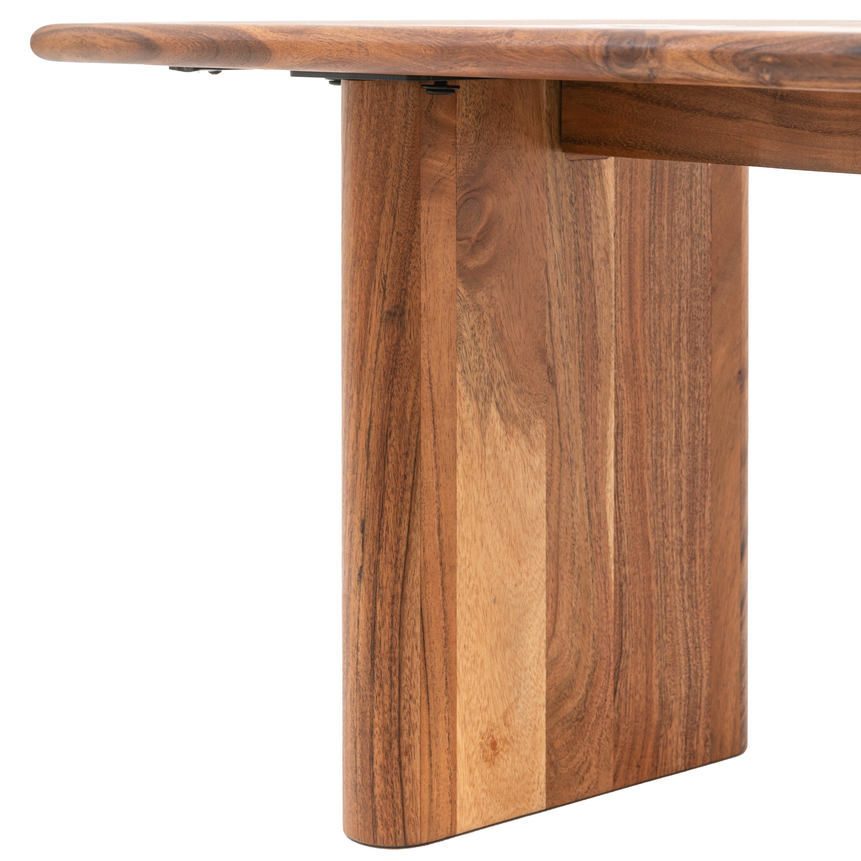 Marta Natural Carved Acacia Wood Dining Bench | Large