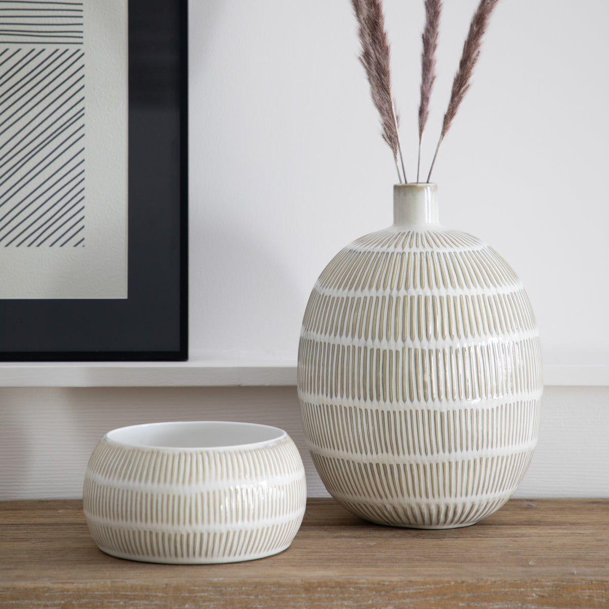 Itea Natural Stone Ceramic Vase