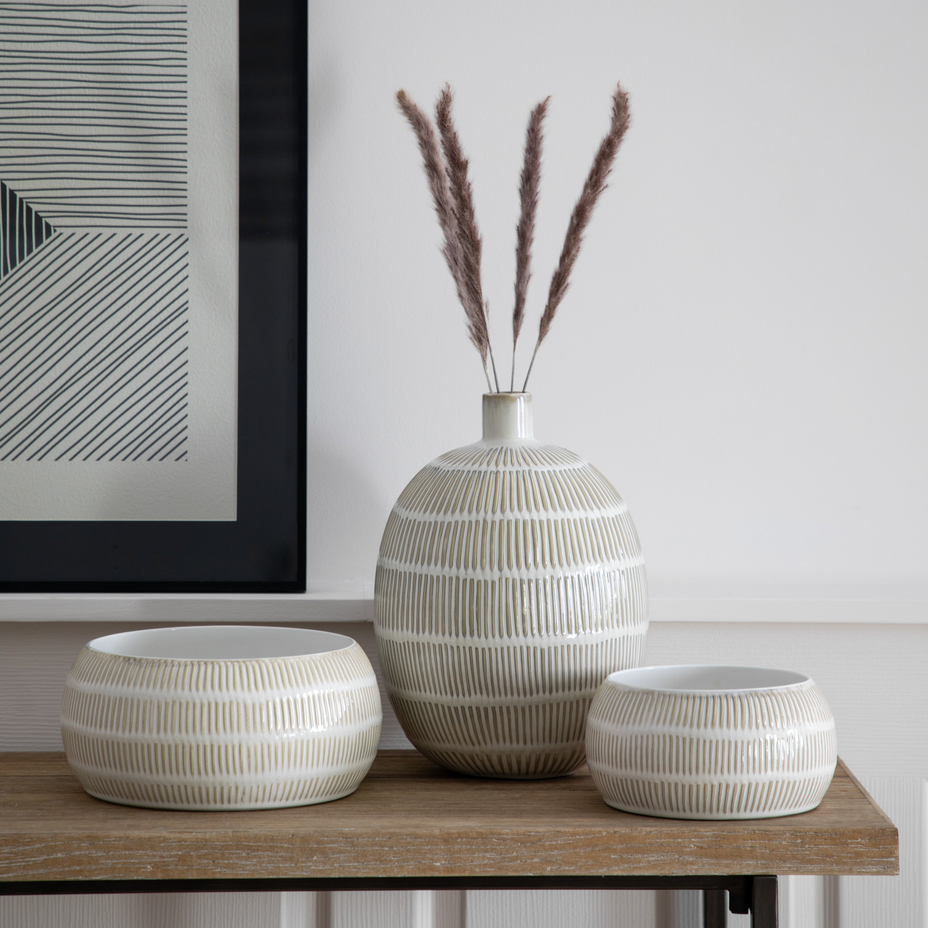 Itea Natural Stone Ceramic Vase