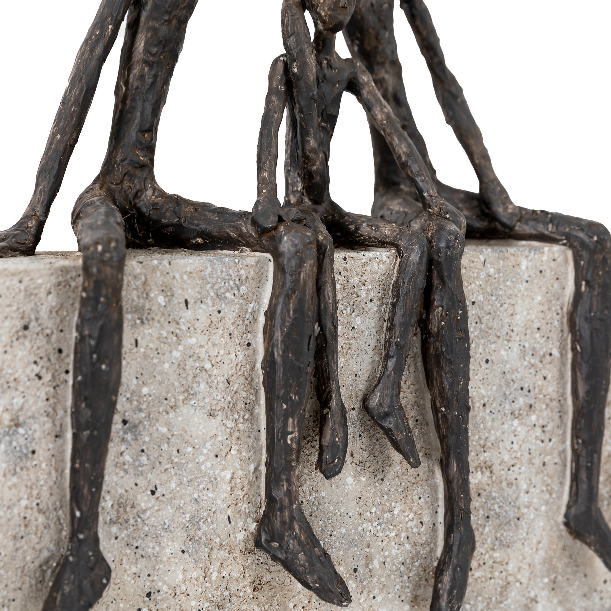 Antique Bronze The Three of Us Sculpture