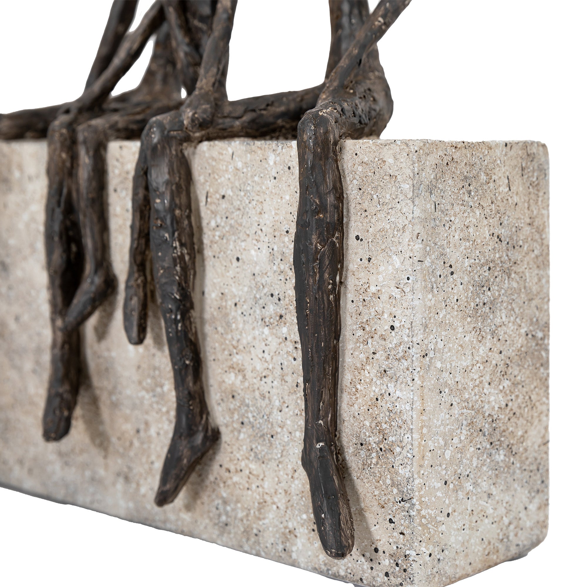 Antique Bronze The Three of Us Sculpture