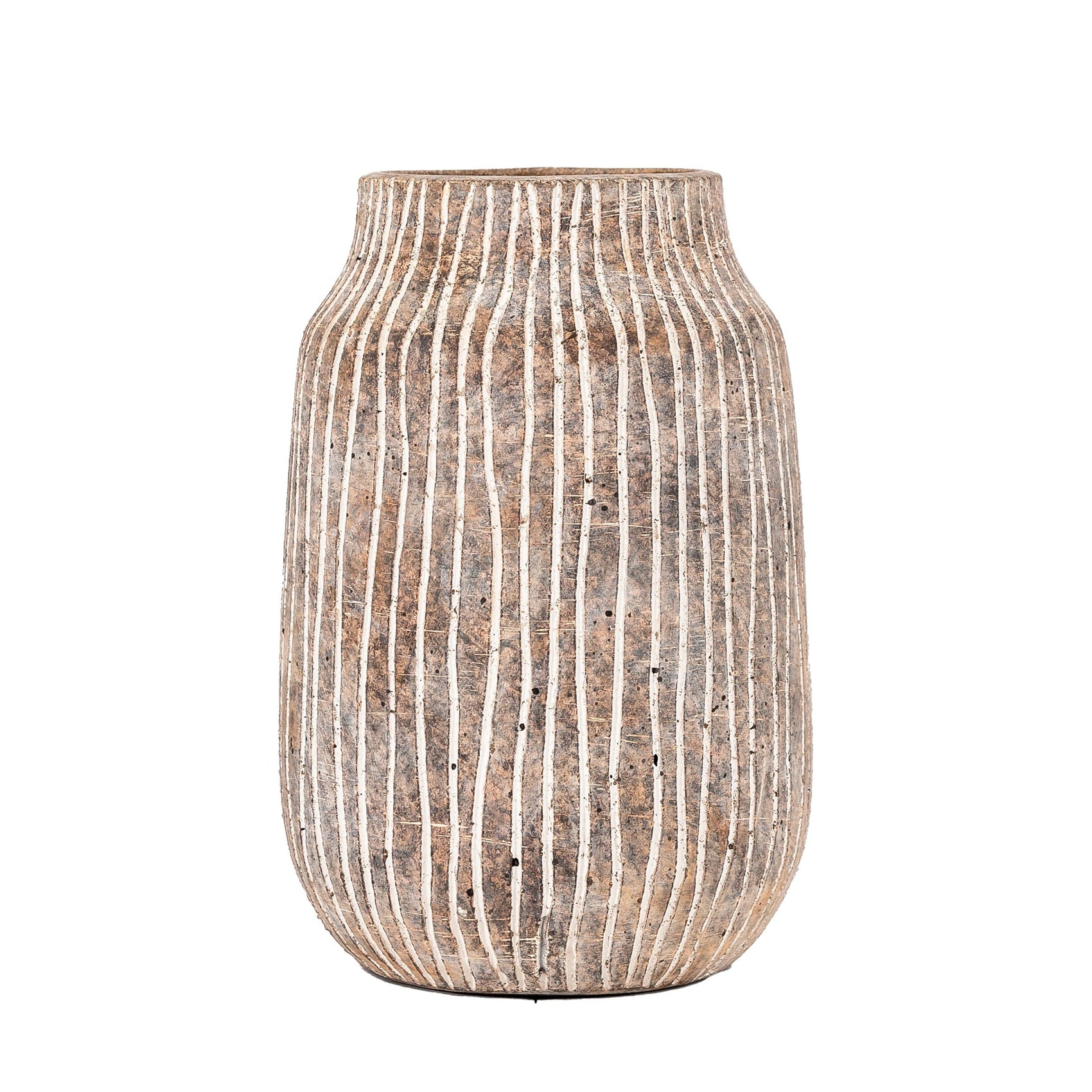 Lupita Earthy White Vase | Small