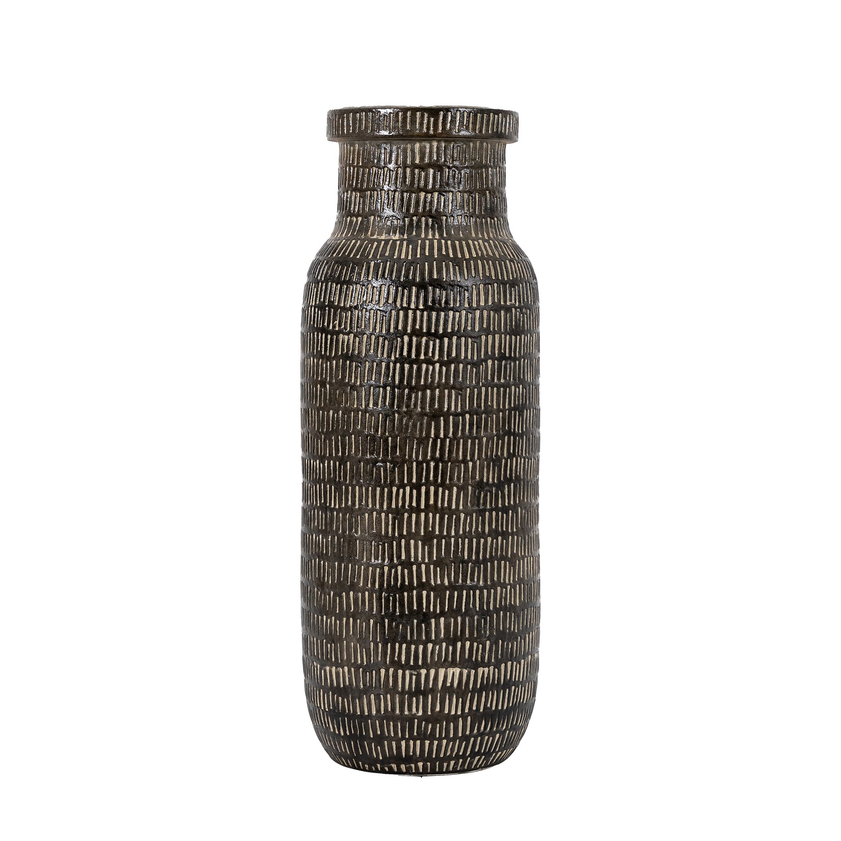Benny Black Ceramic Vase Tall