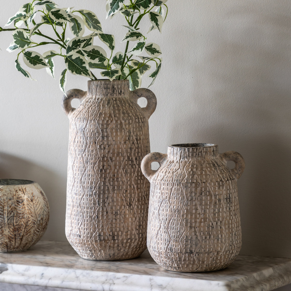 Acme Earthy White Vase | Small