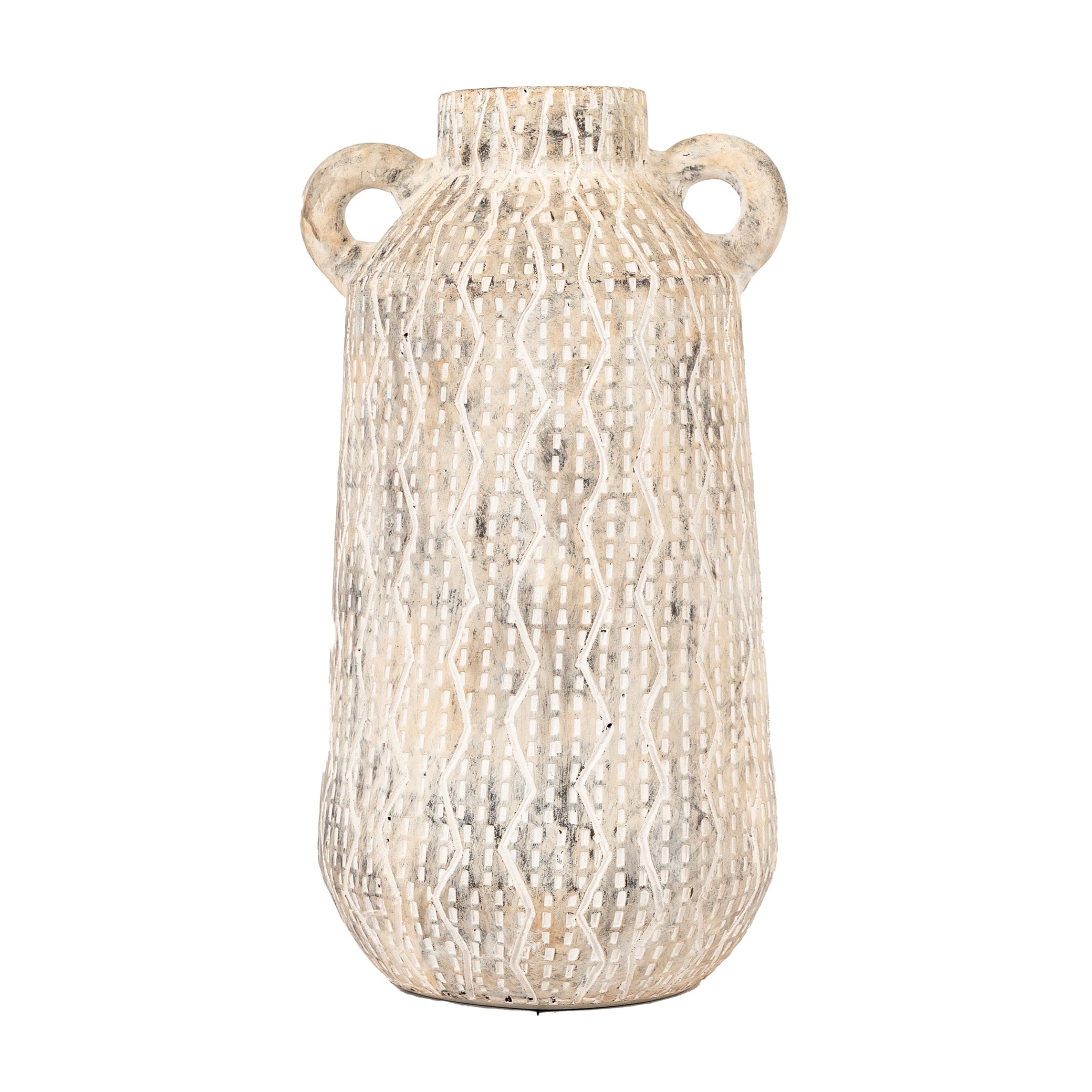 Acme Earthy White Vase | Medium