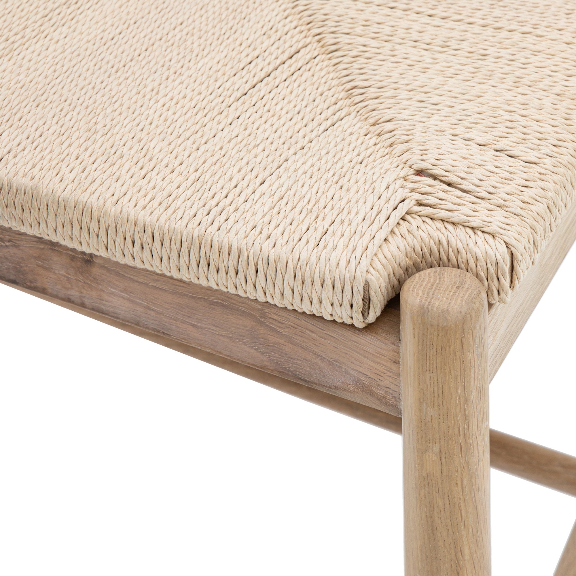 Set of 2 Radley Natural Oak Wood & Rope Dining Chair