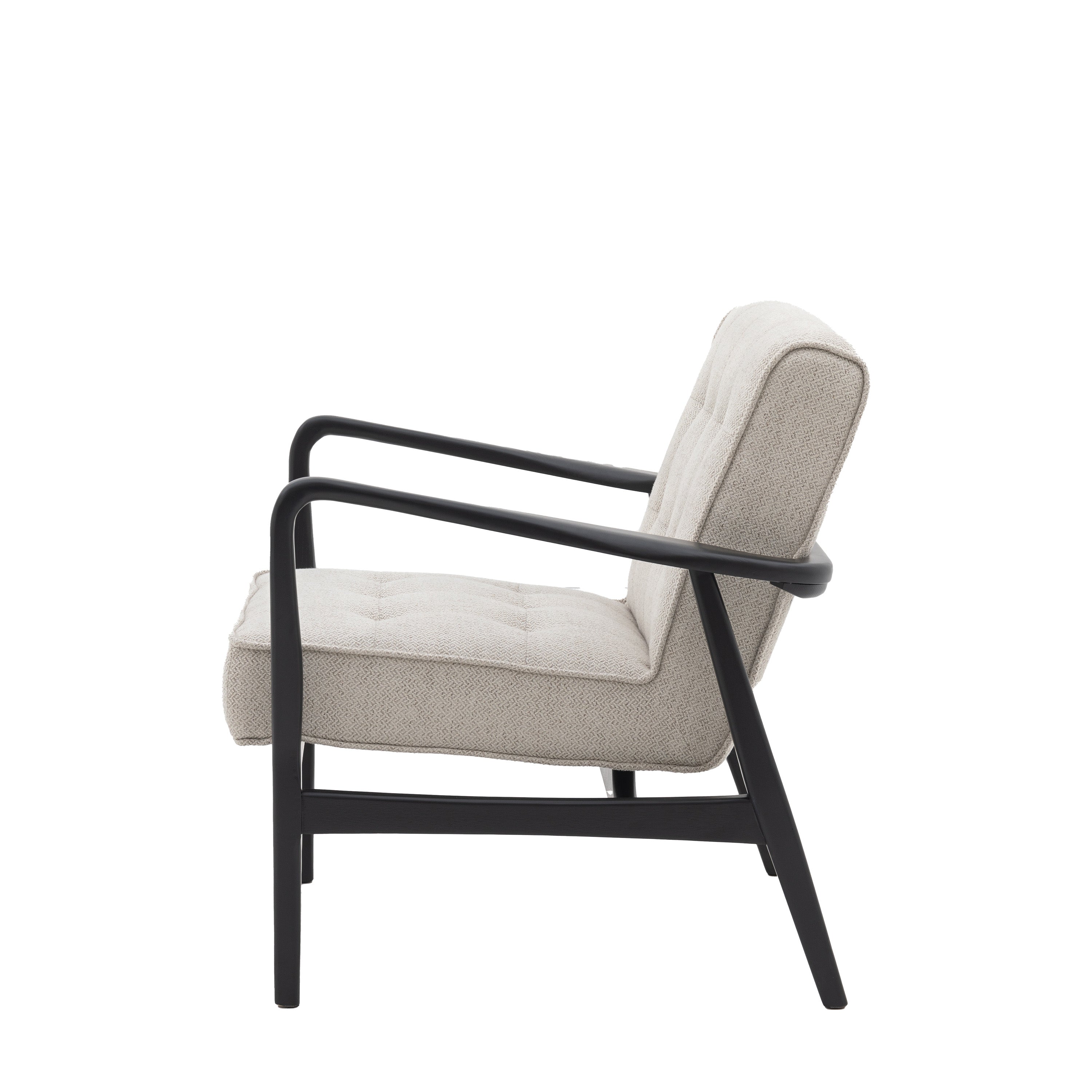 Fiona Black & Natural Weave Armchair