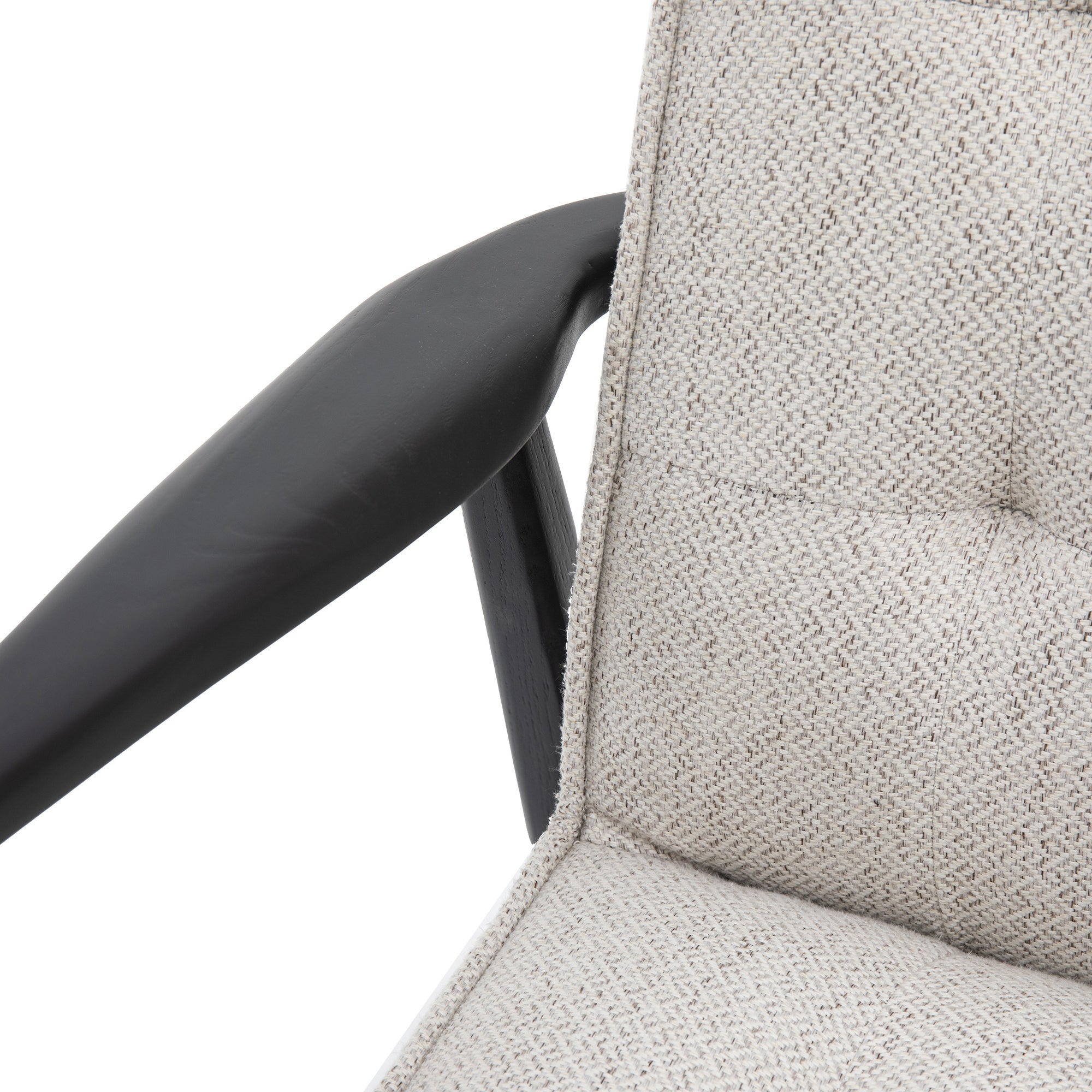 Fiona Black & Natural Weave Armchair