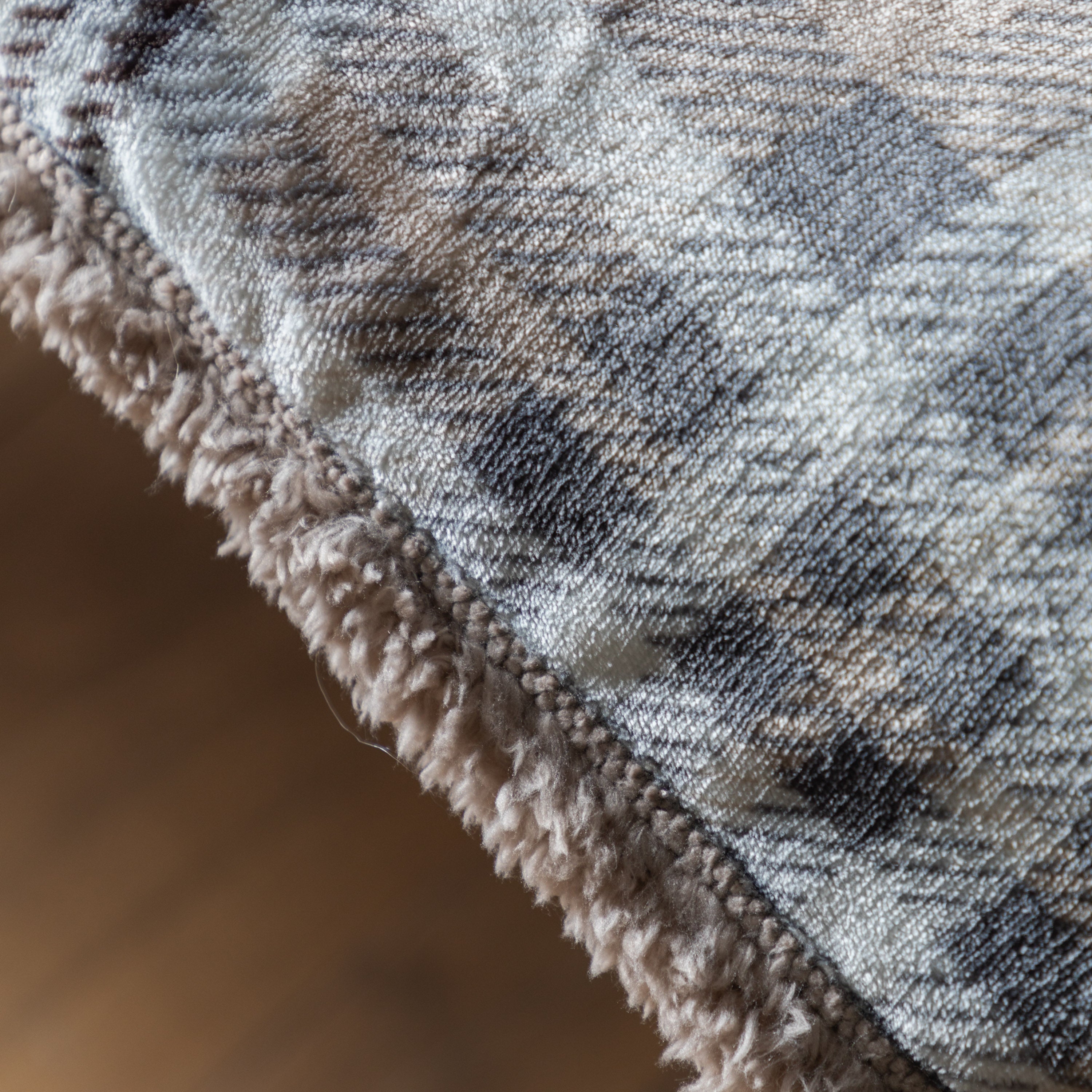 Tartan Checked Natural Sherpa Throw