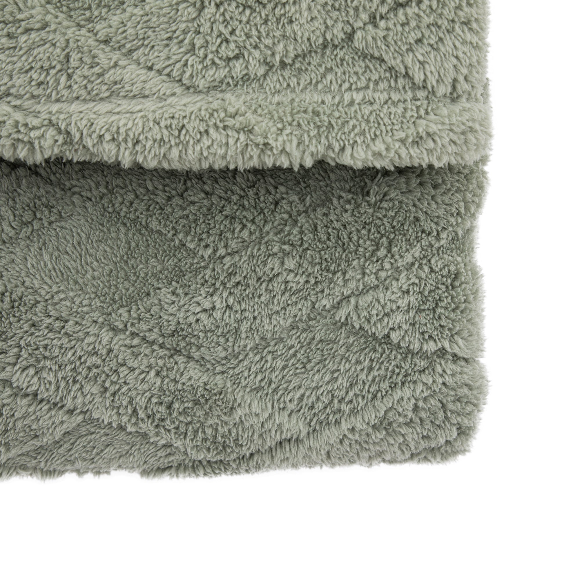 Textures Cross Knit Aspen Green Throw