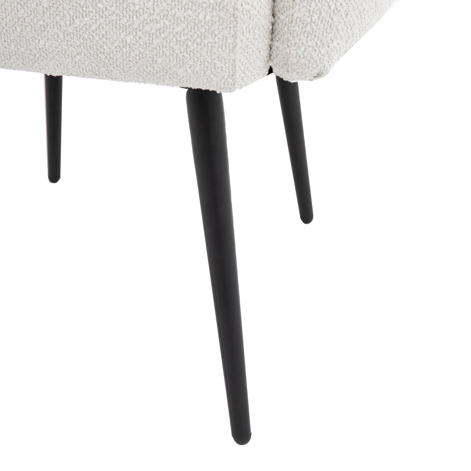 Belvoir White Bouclé Tub Chair