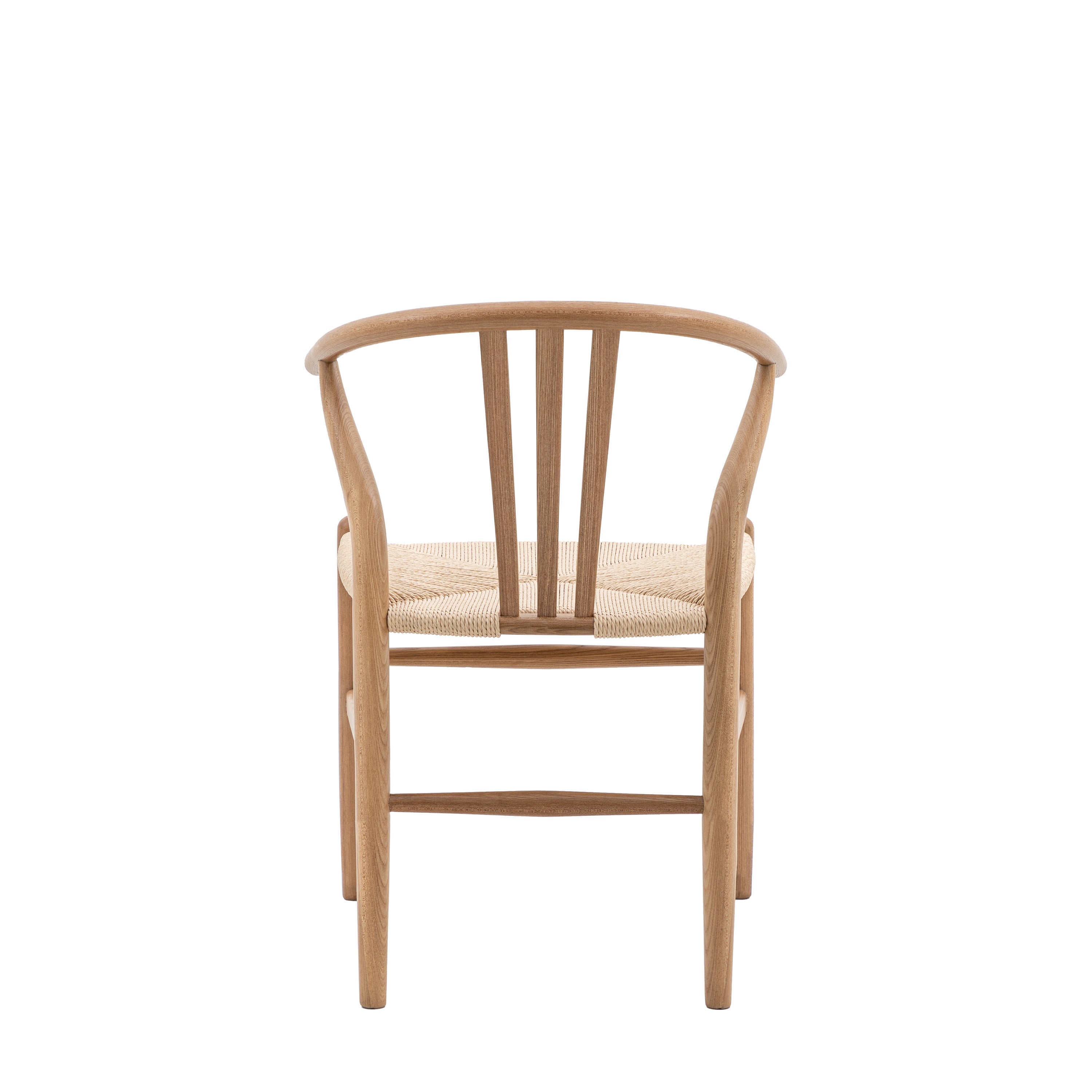 Set of 2 Courtney Natural Oak Wood & Rope Dining Chair