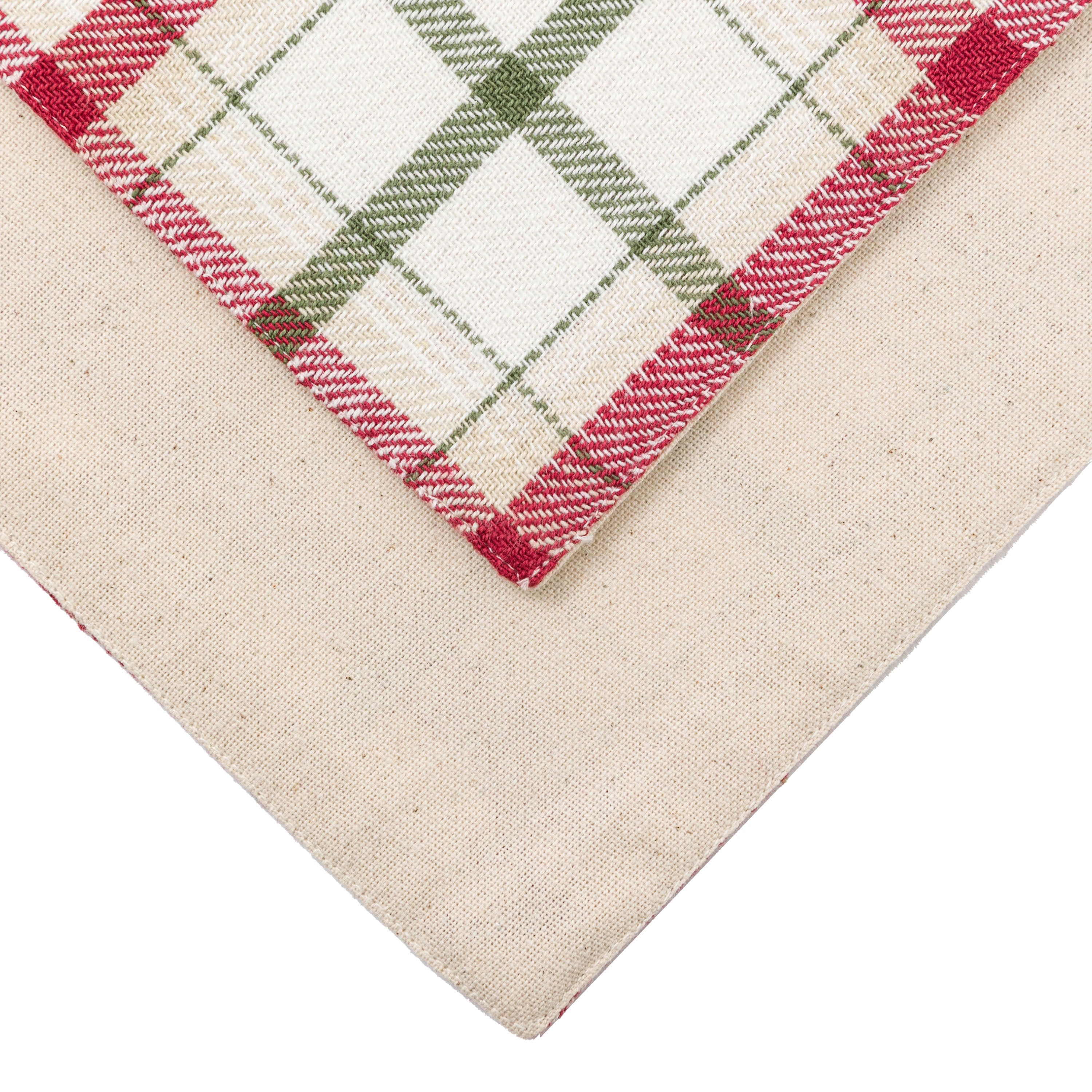 Heritage Christmas Check Table Runner