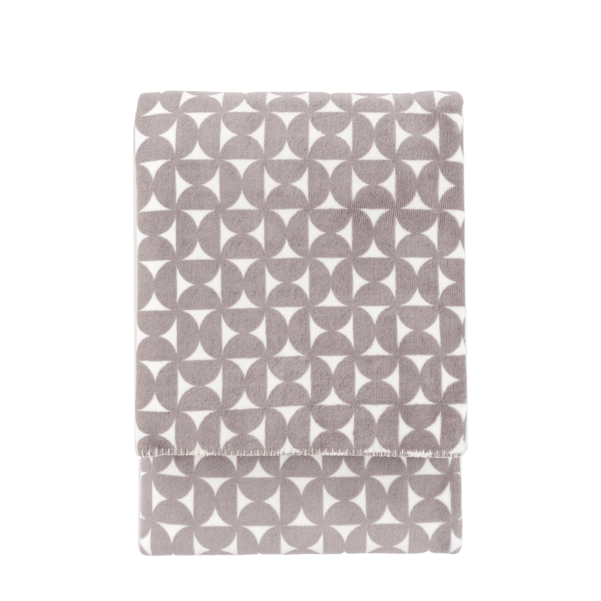 Modo Modern Geo Flannel Grey Throw