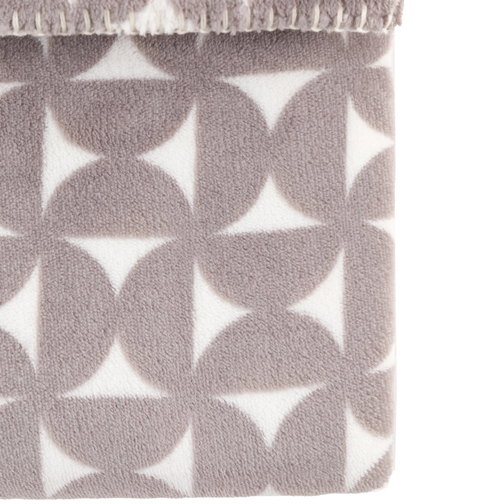 Modo Modern Geo Flannel Grey Throw