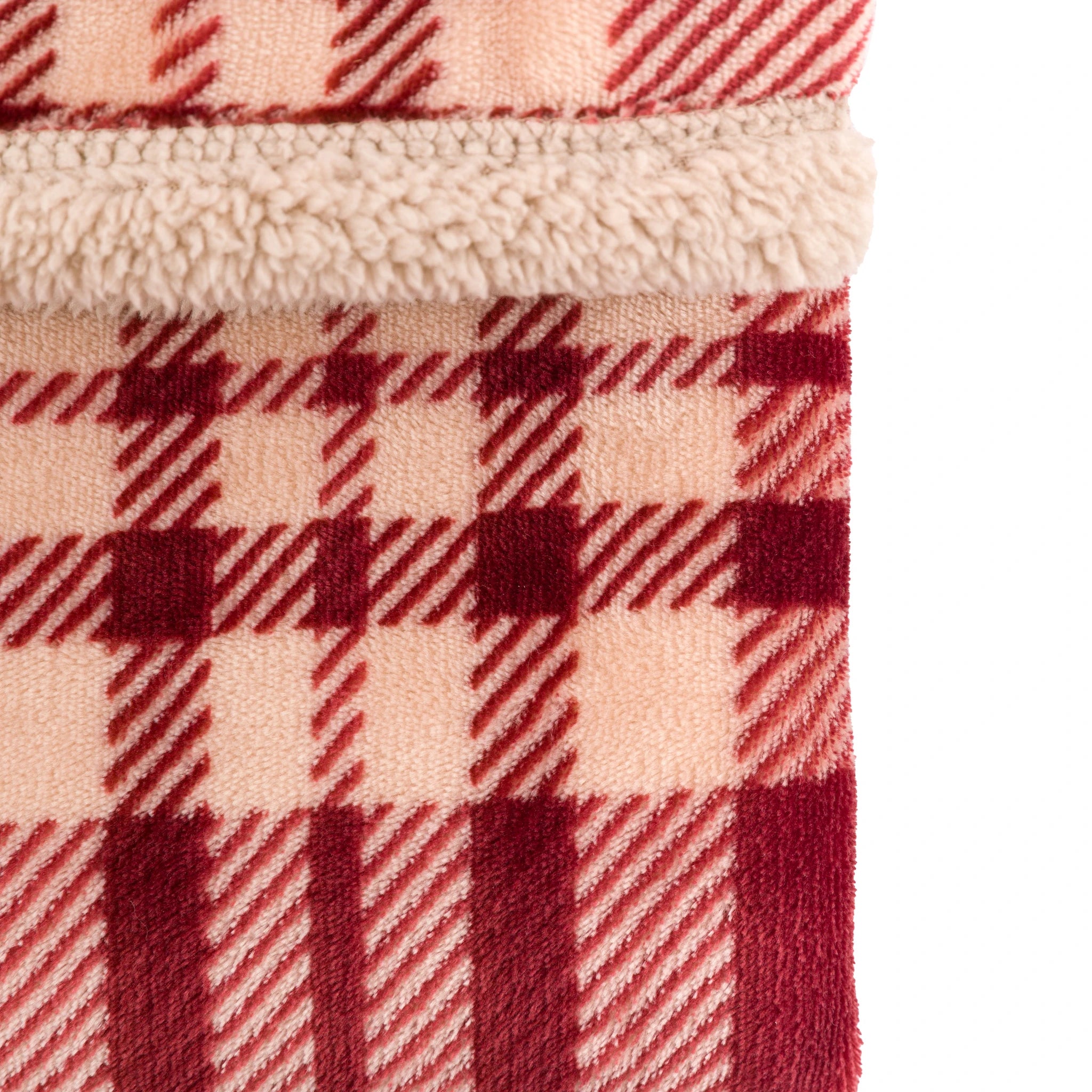 Braemere Tartan Sherpa Mulberry Throw