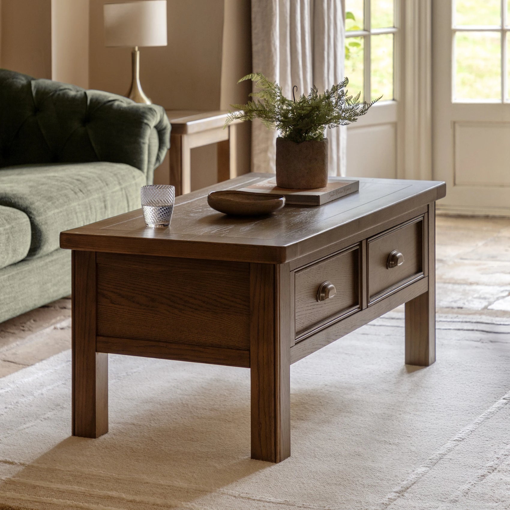 Hartbourne Natural Oak Wood Coffee Table
