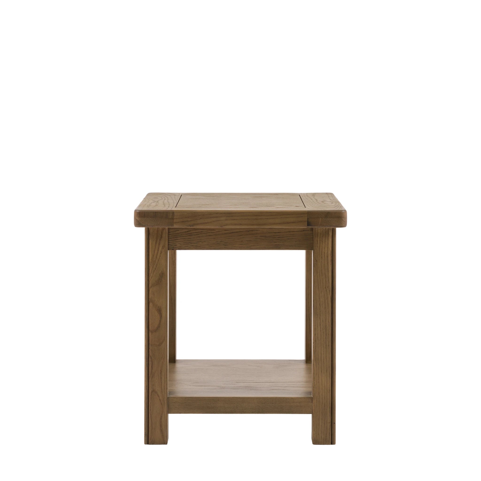 Hartbourne Natural Oak Wood Side Table