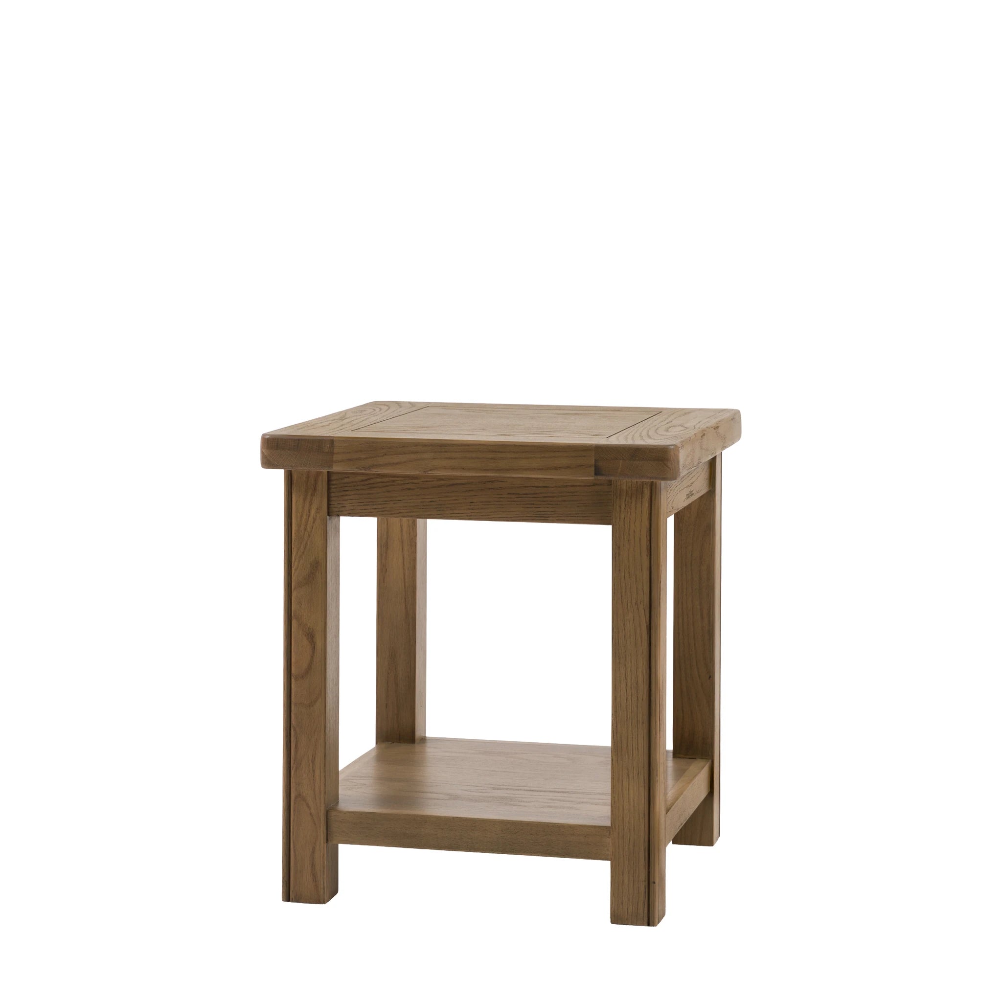 Hartbourne Natural Oak Wood Side Table