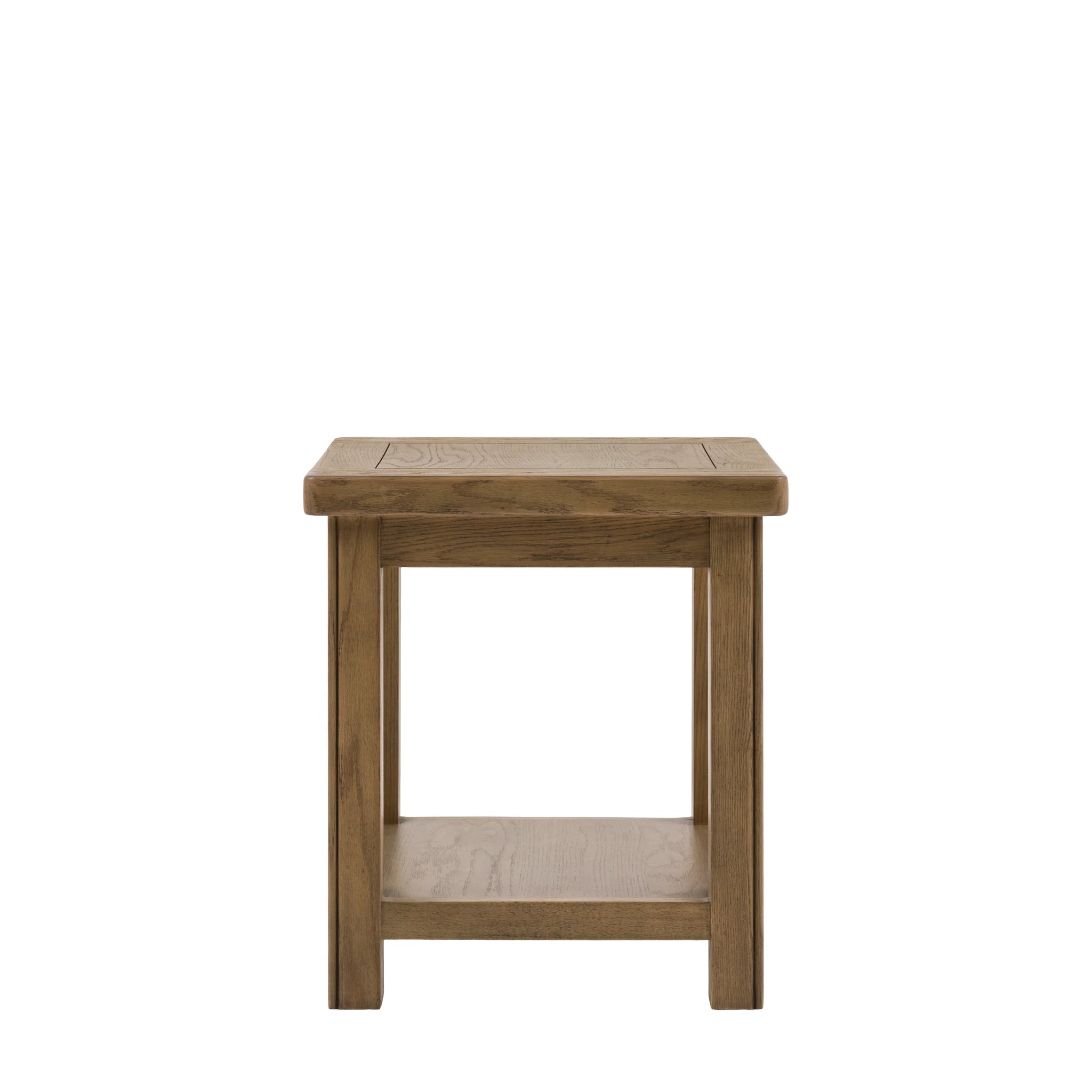 Hartbourne Natural Oak Wood Side Table
