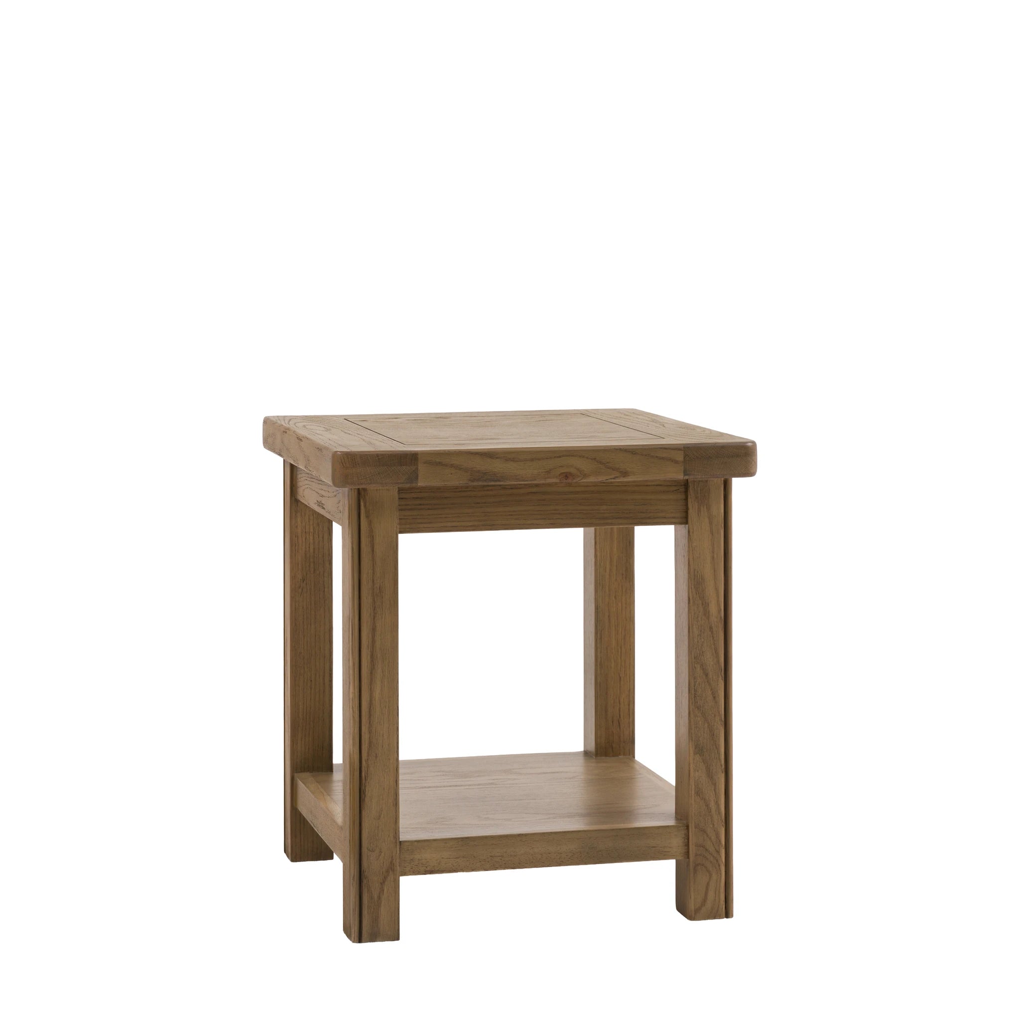 Hartbourne Natural Oak Wood Side Table