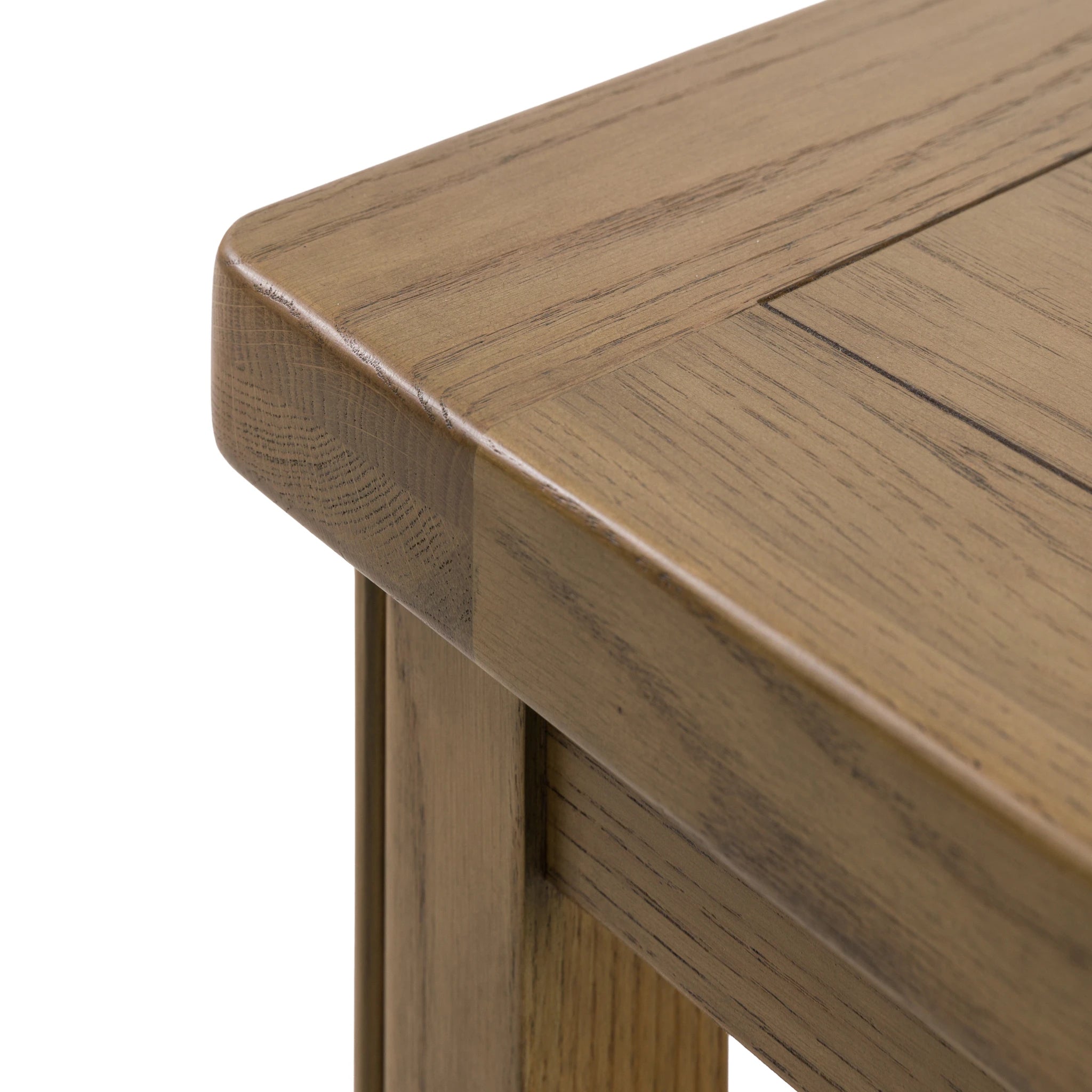 Hartbourne Natural Oak Wood Side Table