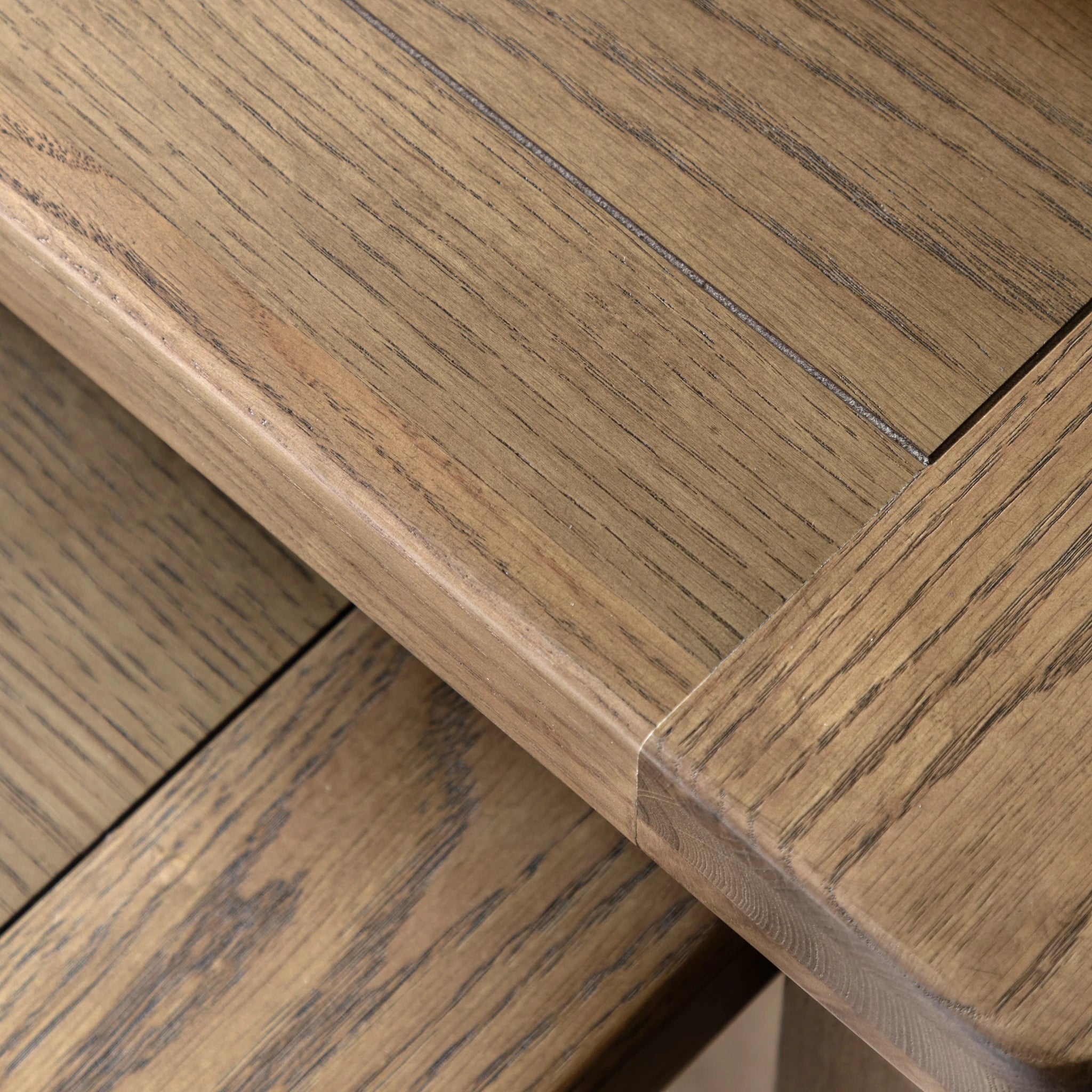 Set of 2 Hartbourne Natural Oak Wood Nested Coffee Tables