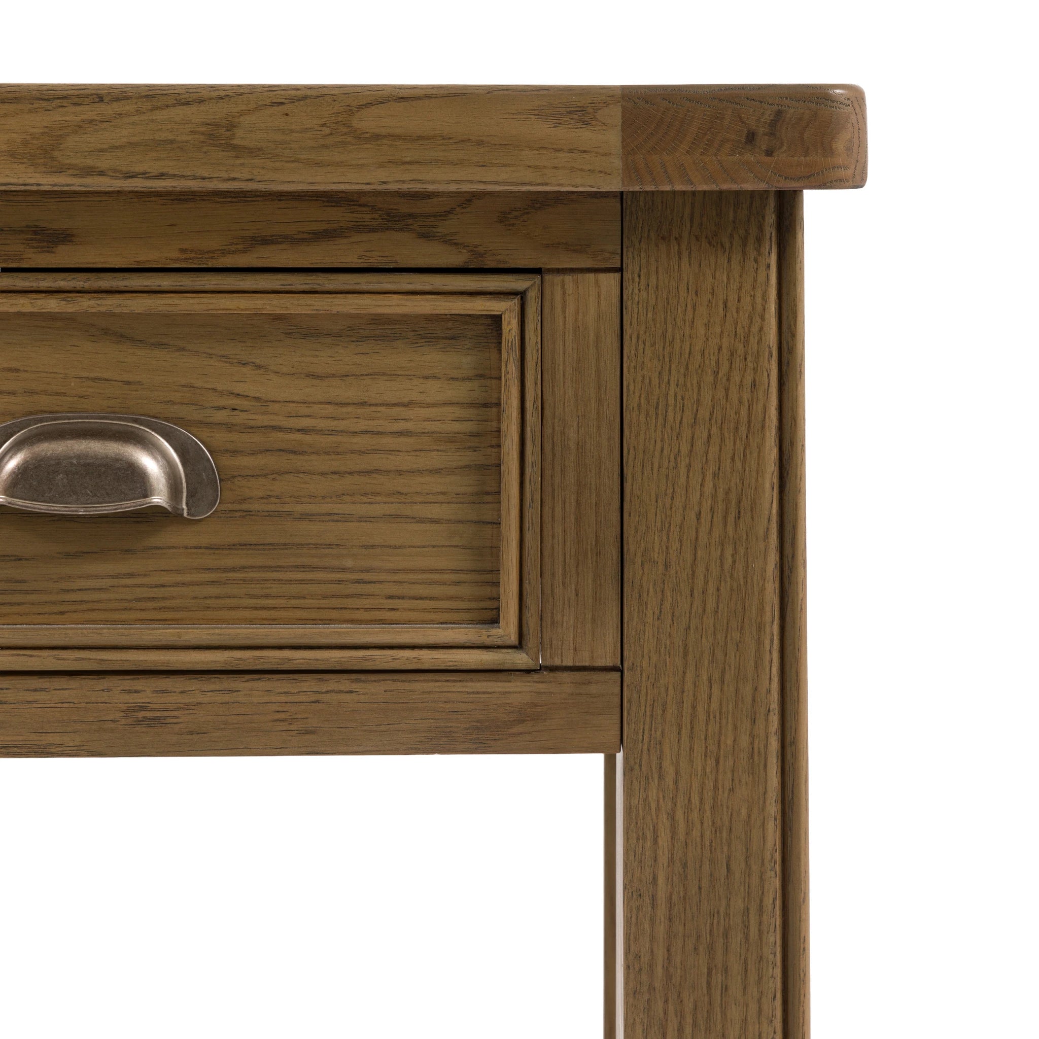 Hartbourne Natural Oak Wood Console Table Small