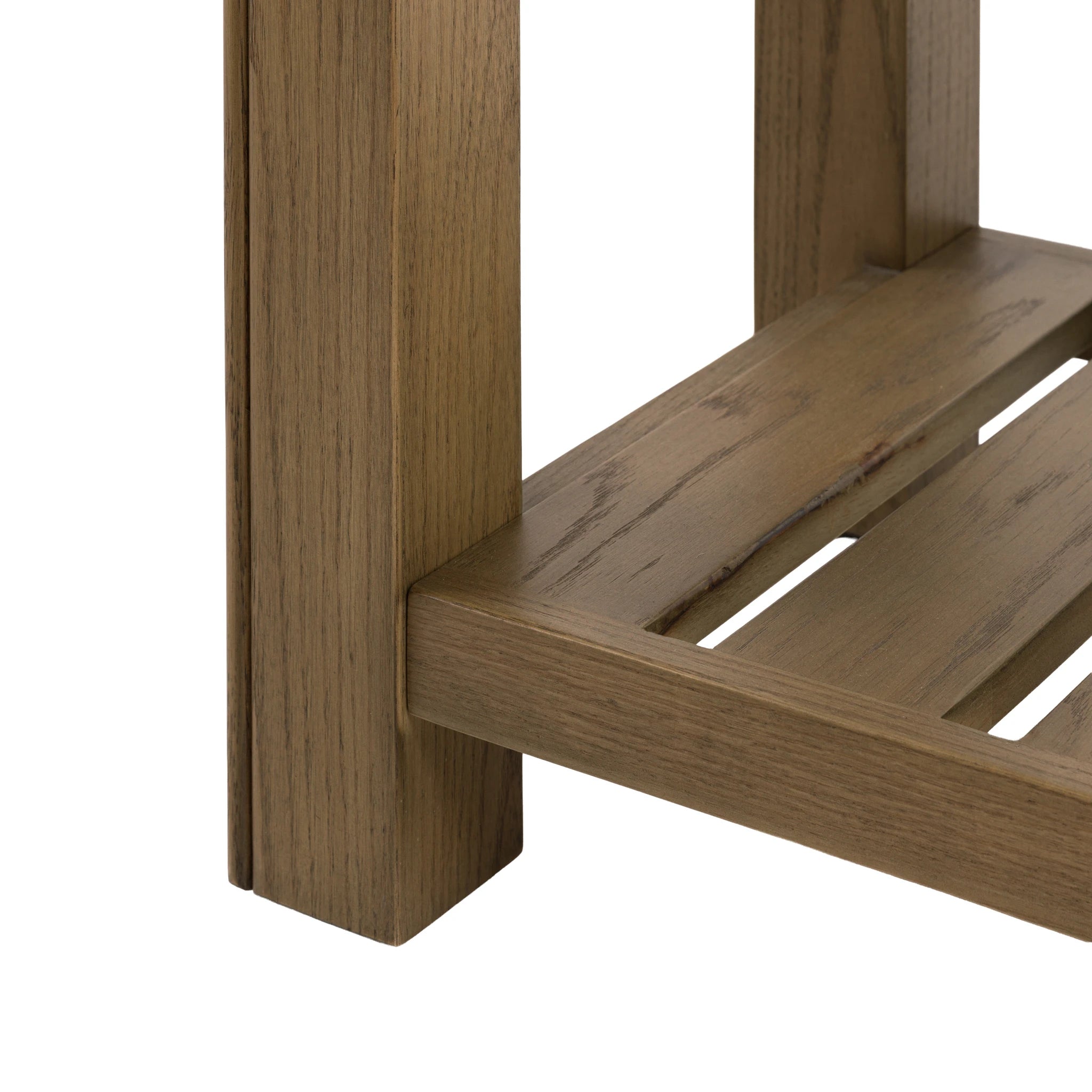 Hartbourne Natural Oak Wood Console Table Small