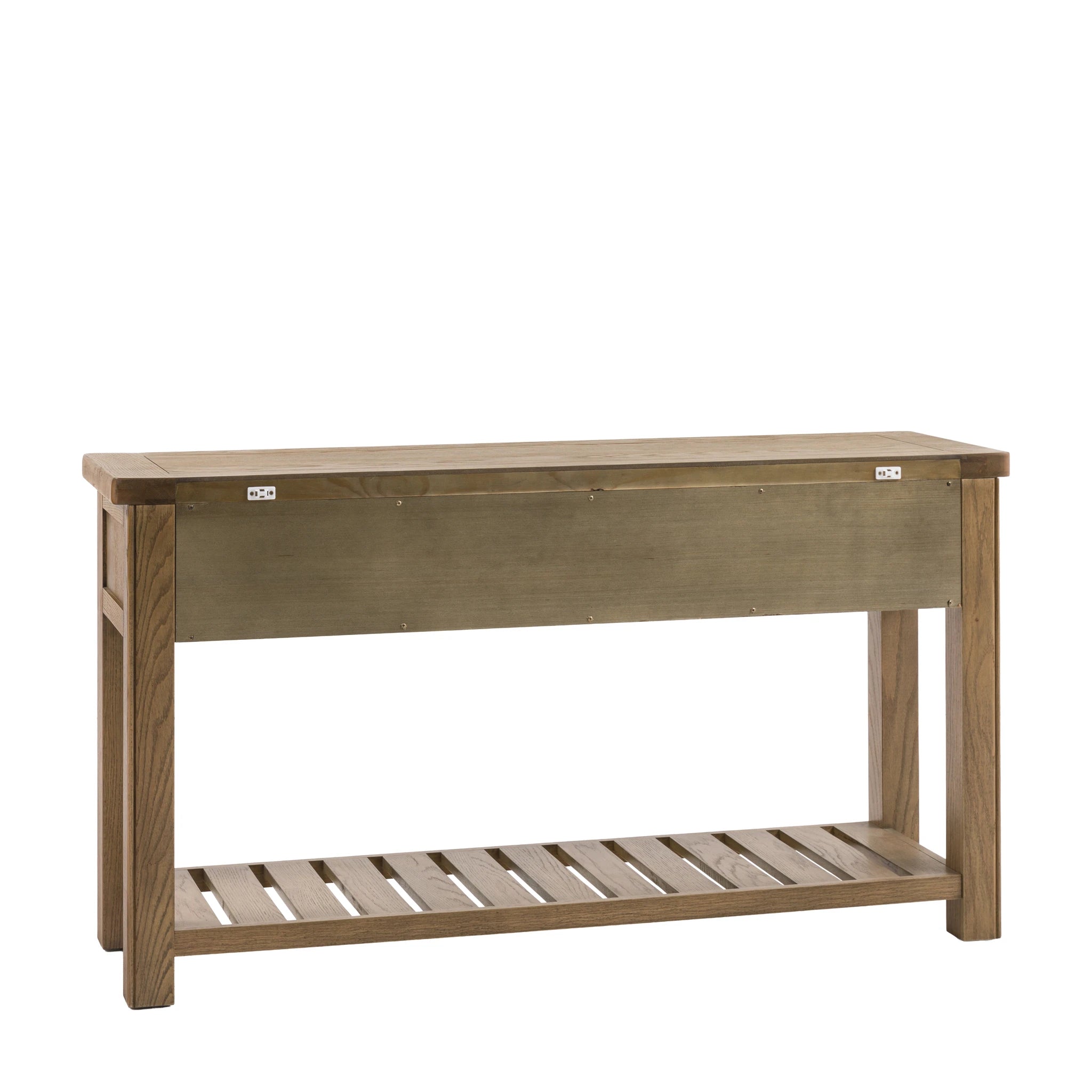 Hartbourne Natural Oak Wood Console Table Large