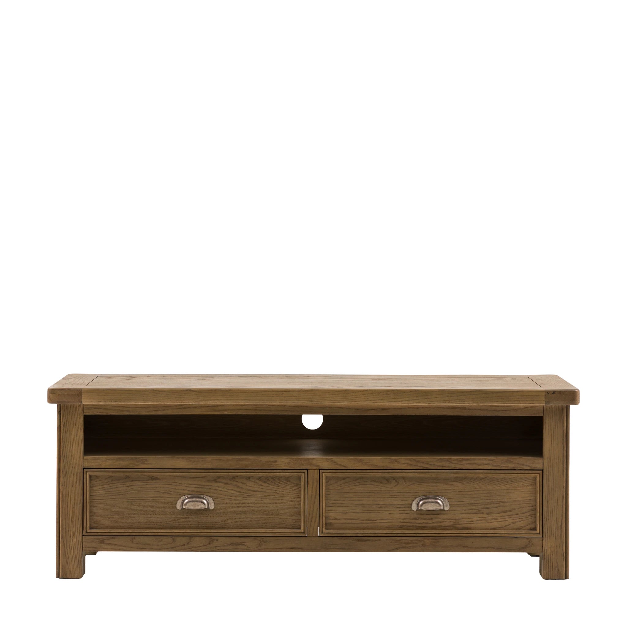 Hartbourne Natural Oak Wood TV Unit