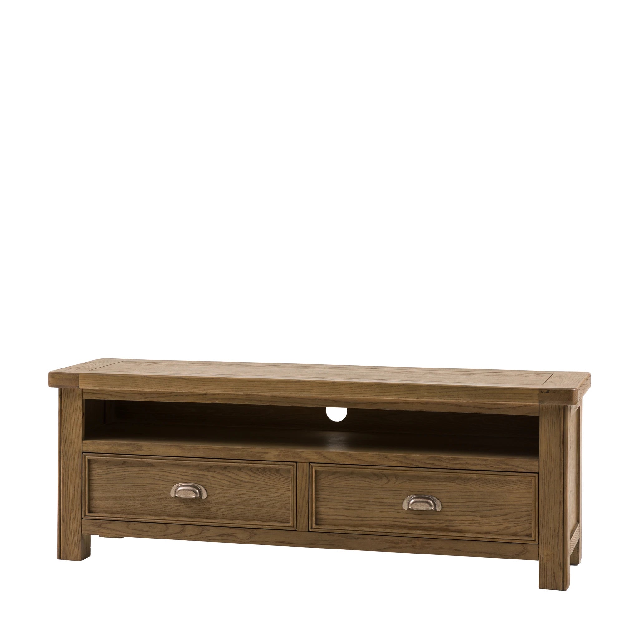 Hartbourne Natural Oak Wood TV Unit