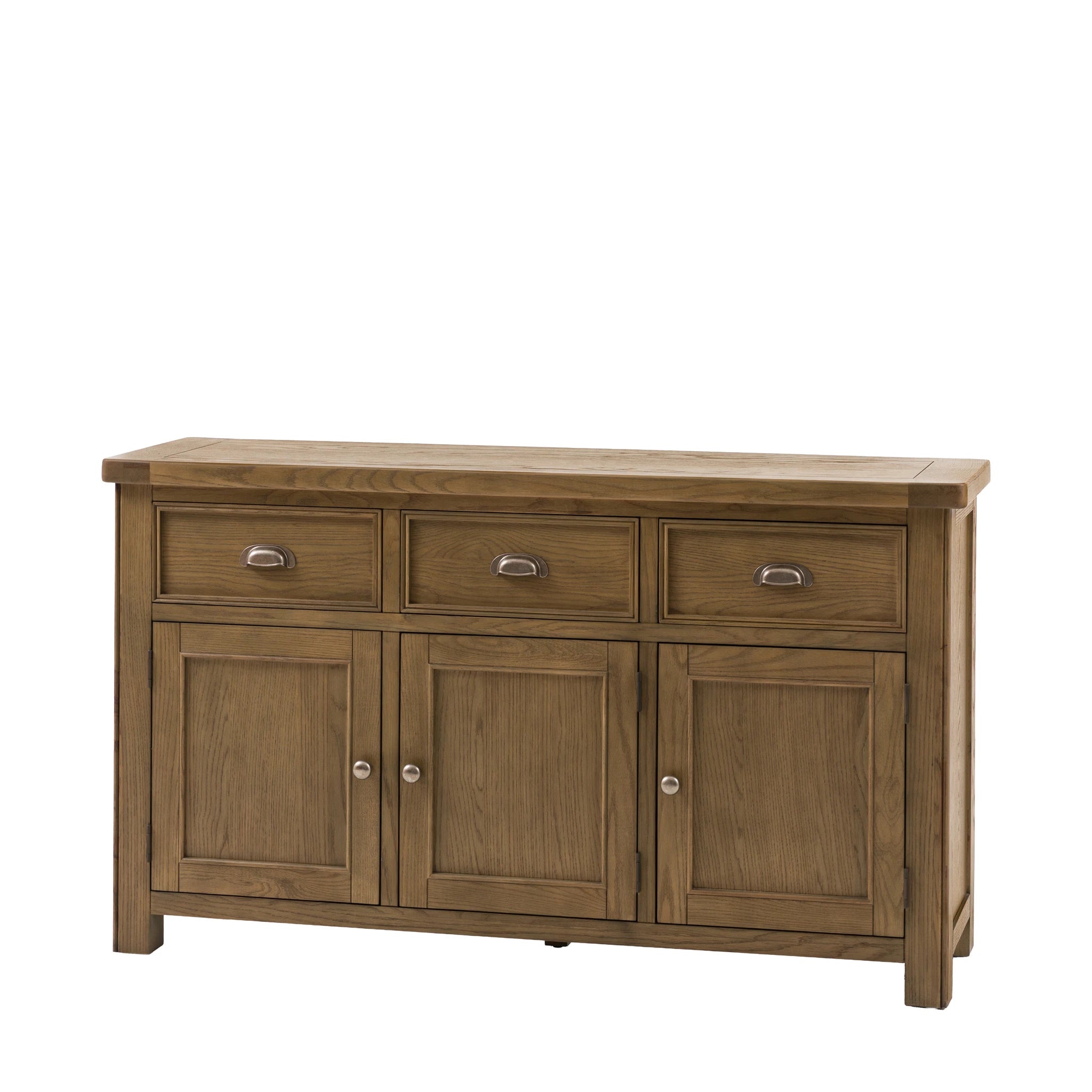 Hartbourne Natural Oak Wood Sideboard Large