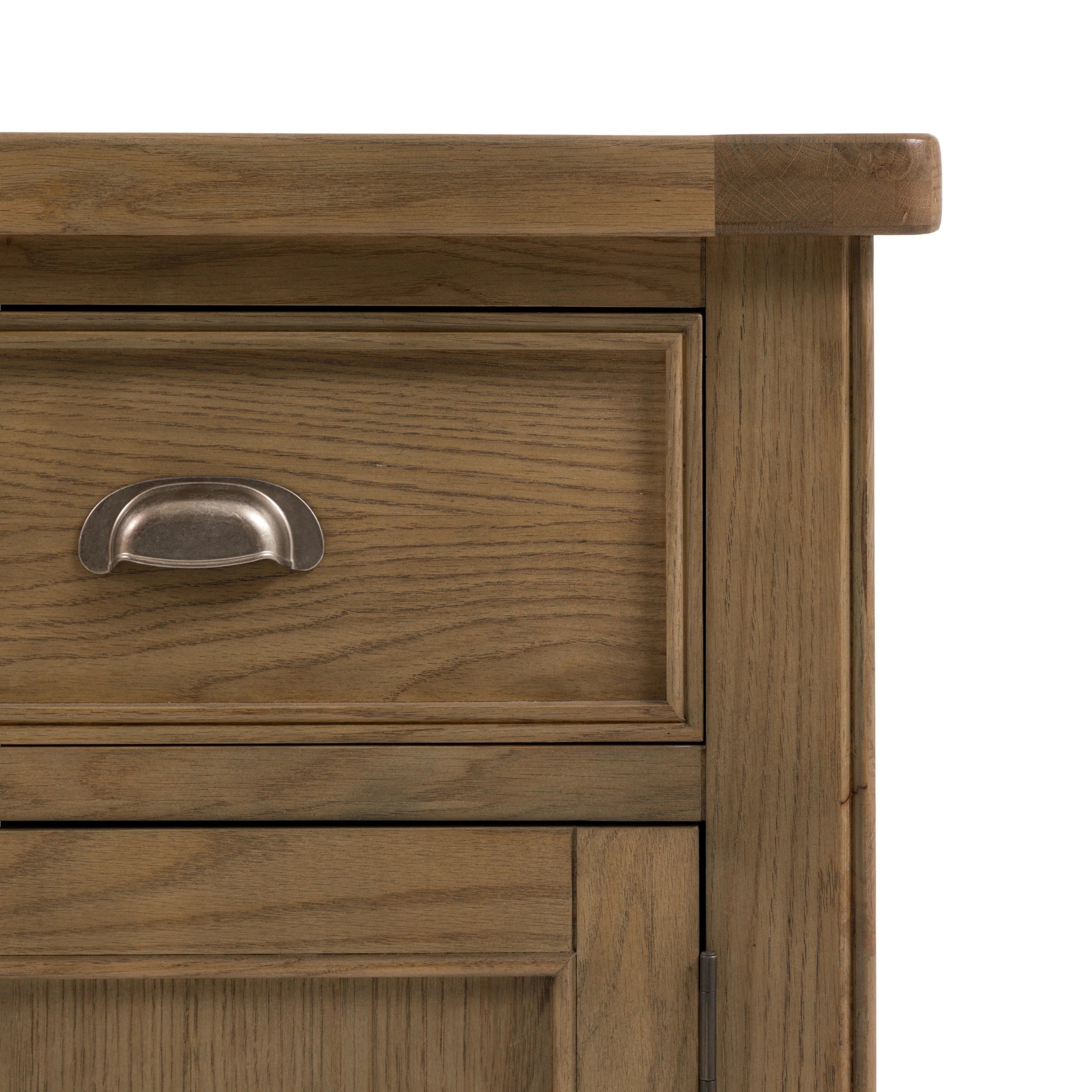 Hartbourne Natural Oak Wood Sideboard Large