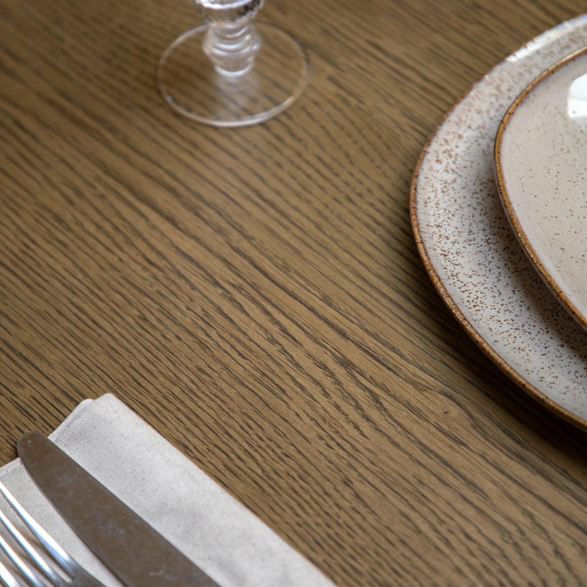Hartbourne Natural Oak Wood Extending Dining Table 160-210cm
